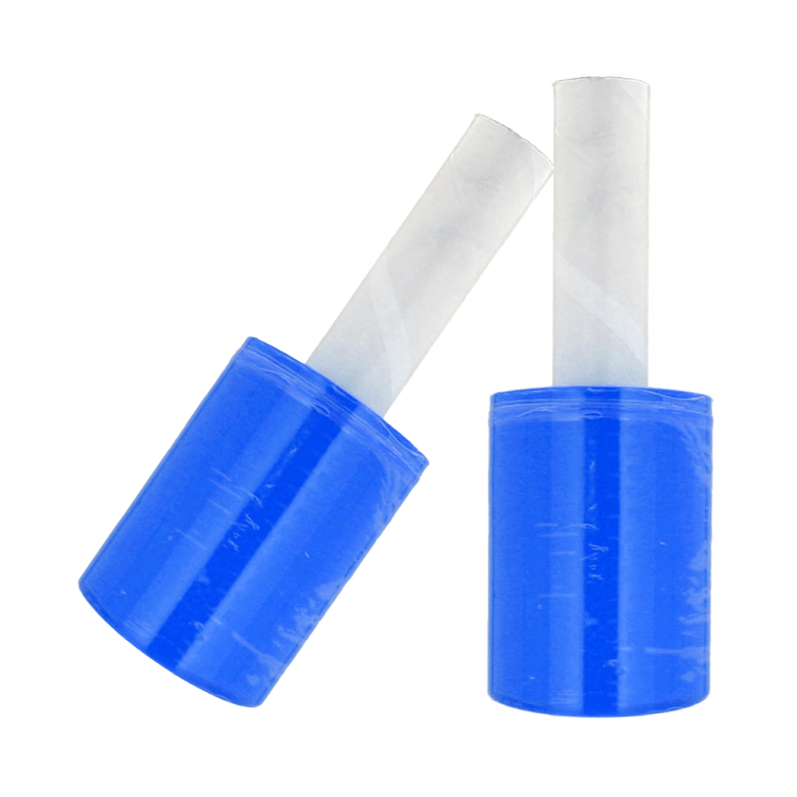MMBM Blue Stretch Wrap with Extended Core Handle - 5 Inch x 1000 Feet, 24 Pack, 80 Gauge Mini Shrink Film for Pallet Moving & Packing | Heavy-Duty Industrial Packaging, Warehouse Shipping, Moving Supplies, Storage Protection