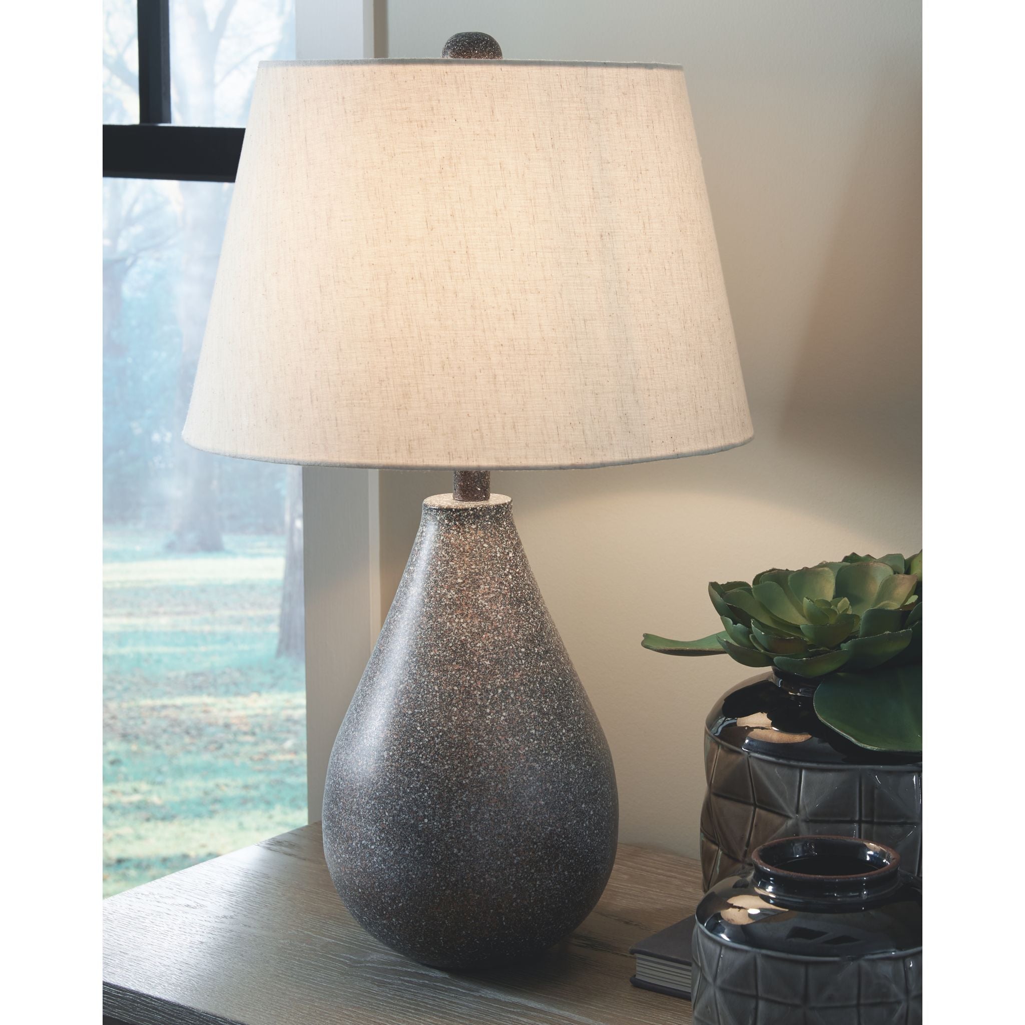 Bateman Table Lamp Pair - Set of 2 Modern Bedside Lamps for Bedroom, Living Room & Office - 25.00