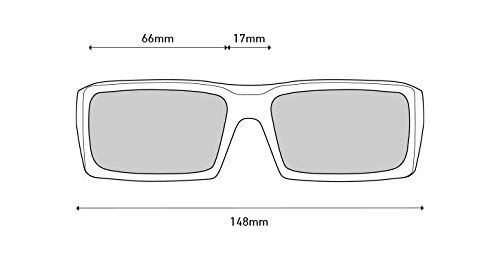 Spy Optics General Matte Black Wrap Polarized Sunglasses for Men & Women - UV Protection Sports & Driving Shades - Outdoor Activities, Cycling, Running, Fishing