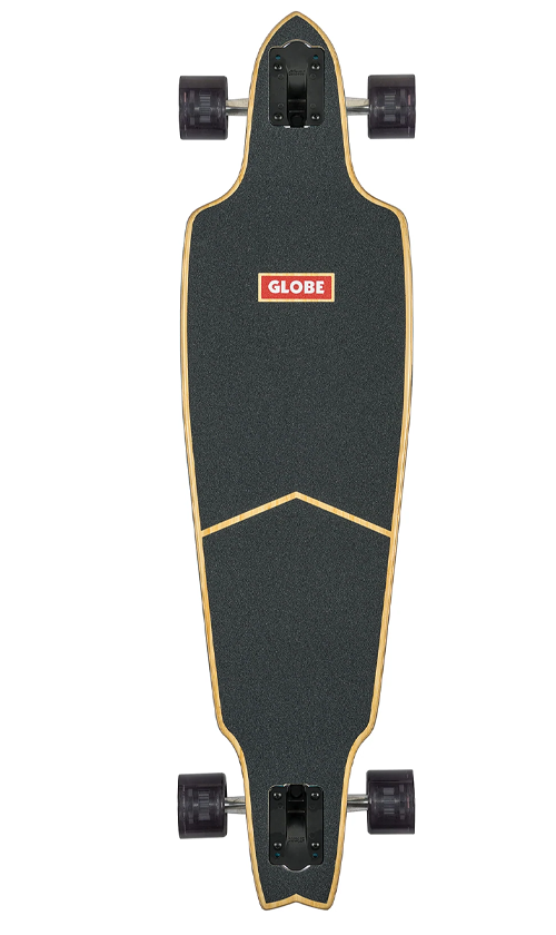 Globe Prowler Classic 38-inch Bamboo Longboard with Blue Mountains Graphic - Perfect for Cruising, Commuting & Downhill Riding