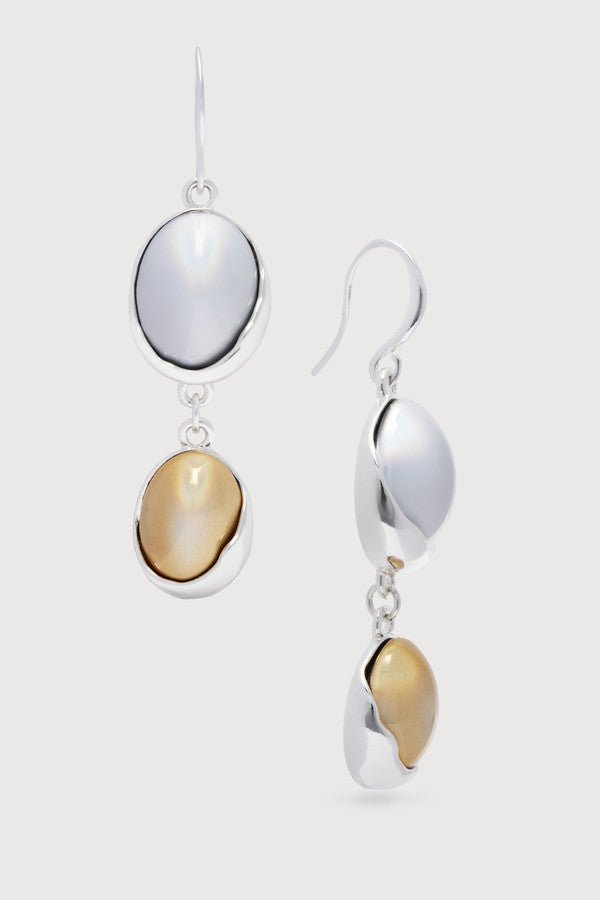 Vibrant Colored Glass Orbs Duo Dangle Earrings for Women - Boho Chic Statement Jewelry for Parties, Weddings & Everyday Wear