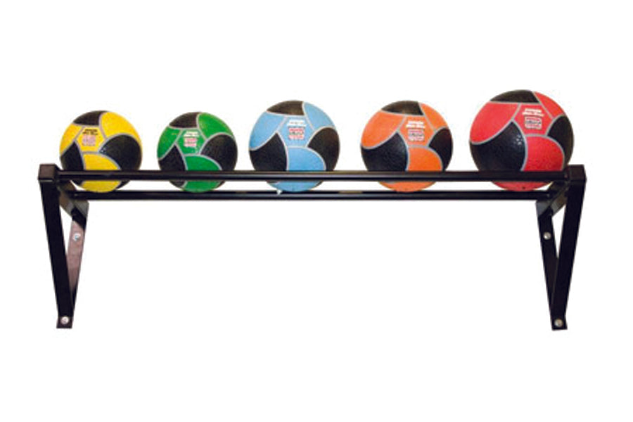 Warrior Wall Mounted Medicine Ball Rack - Heavy Duty Storage Organizer for Gym & Home Workout Equipment - Perfect for CrossFit, Functional Training & Garage Gym Organization