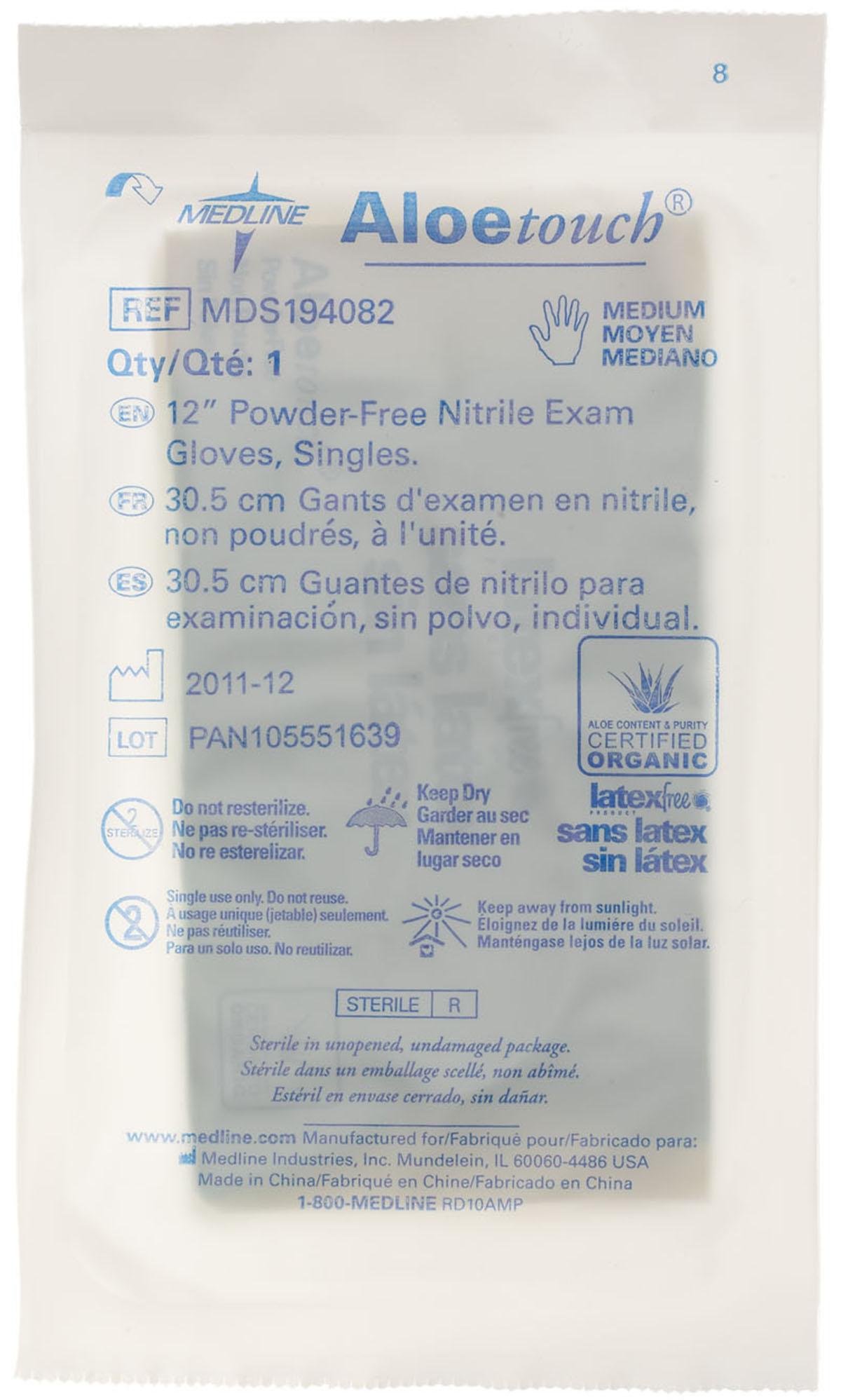 Aloetouch 12 Powder-Free Nitrile Exam Gloves - Latex-Free, Disposable Medical Gloves for Healthcare, Food Handling & Tattoo Artists (100 Count) - Ideal for Doctors, Nurses, Salon & Tattoo Professionals