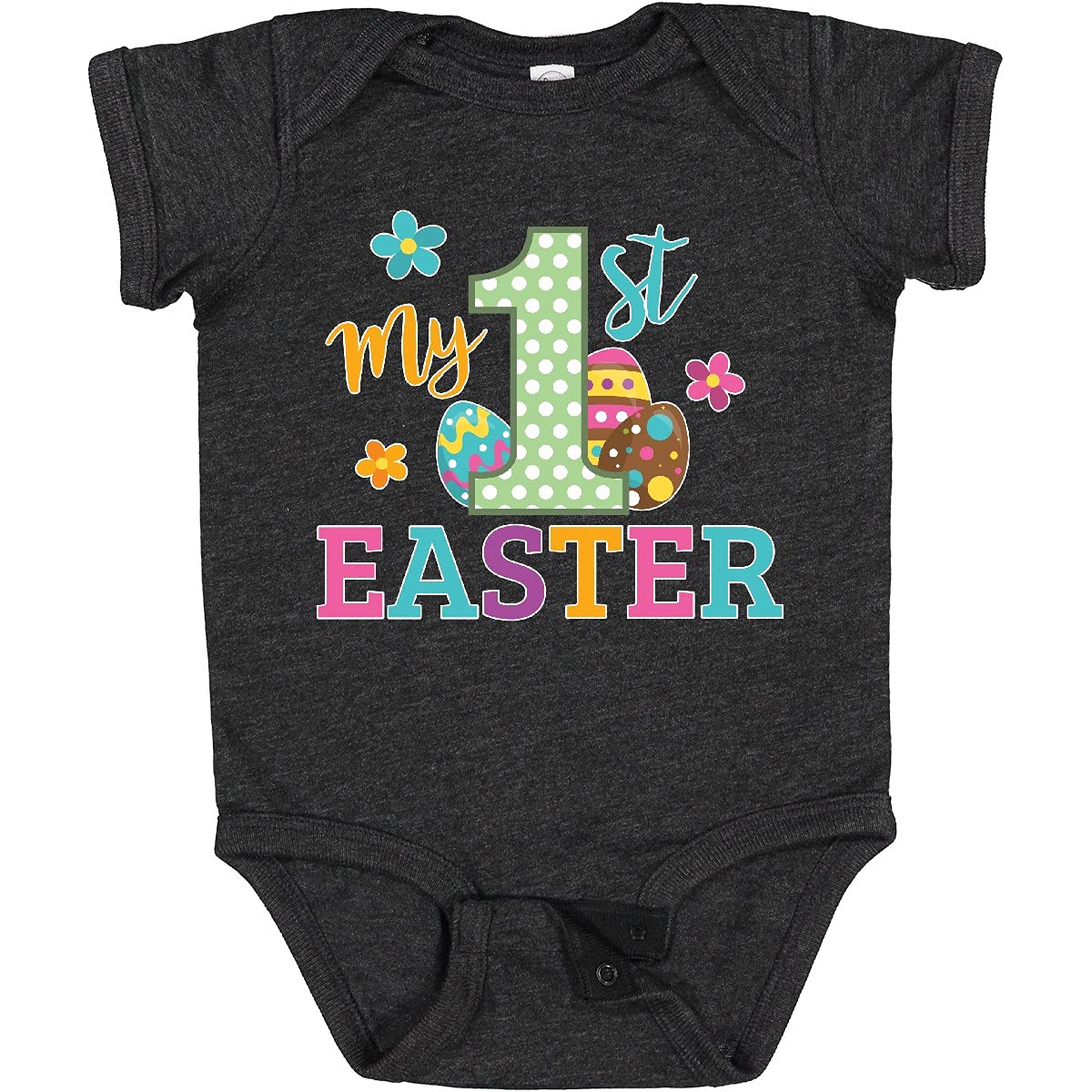 Inktastic My 1st Easter Baby Bodysuit - Cute Easter Outfit for Newborns & Infants - Perfect for Easter Photos, Church, Family Gatherings & Holiday Celebrations