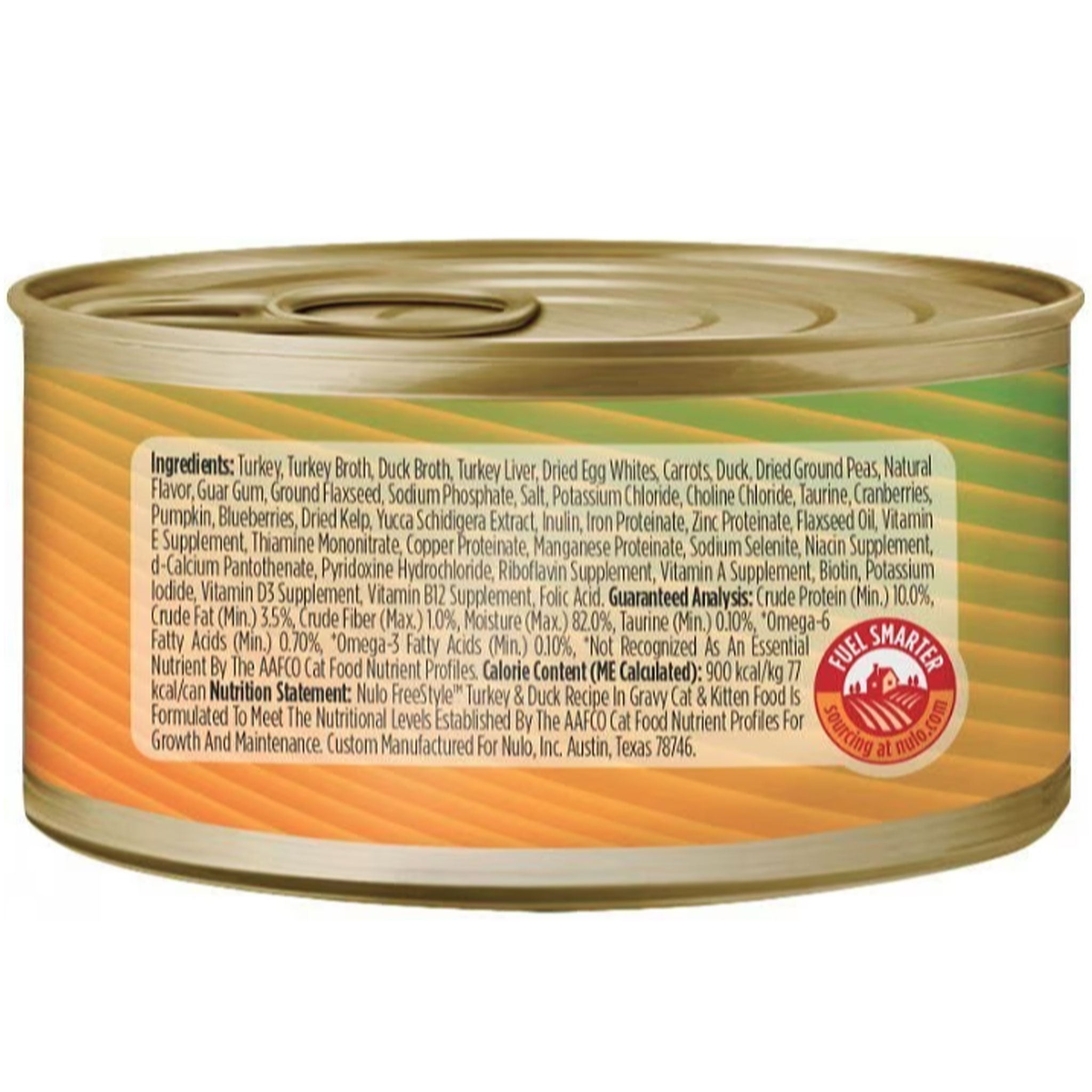 Nulo FreeStyle Minced Turkey & Duck Wet Canned Cat Food - Grain-Free, High-Protein Recipe for Adult Cats - Perfect for Picky Eaters & Indoor Cats