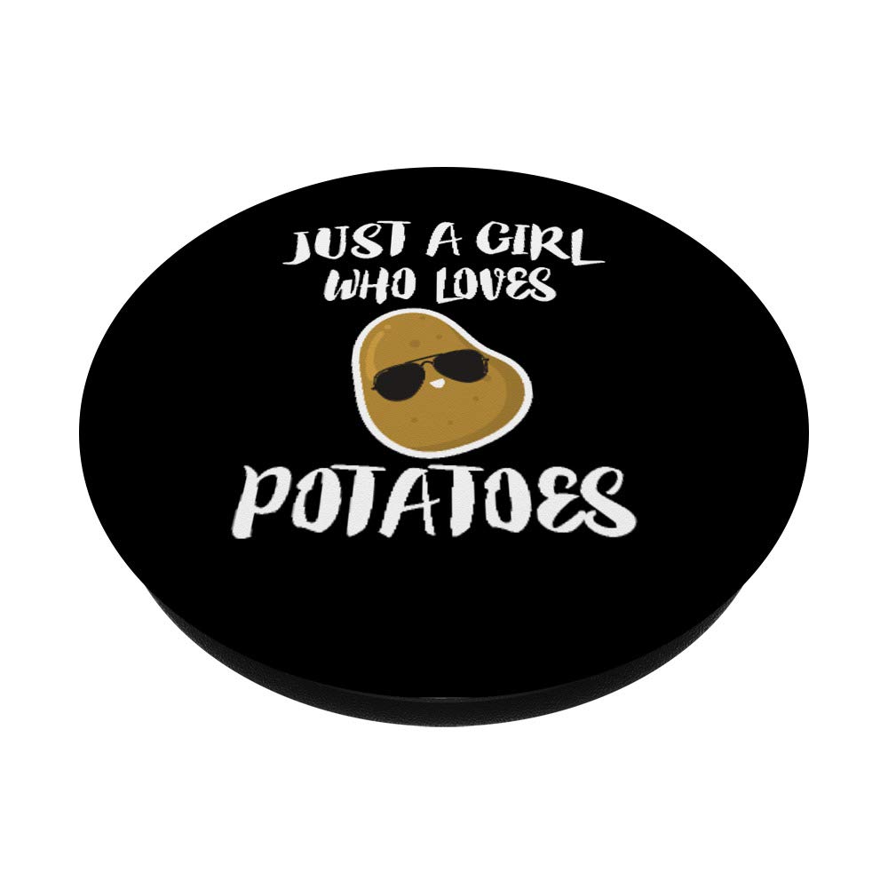 Just A Girl Who Loves Potatoes Vegetable Design PopSockets PopGrip - Swappable Phone Grip for iPhone, Samsung & Tablets - Perfect for Everyday Use, Work & Travel