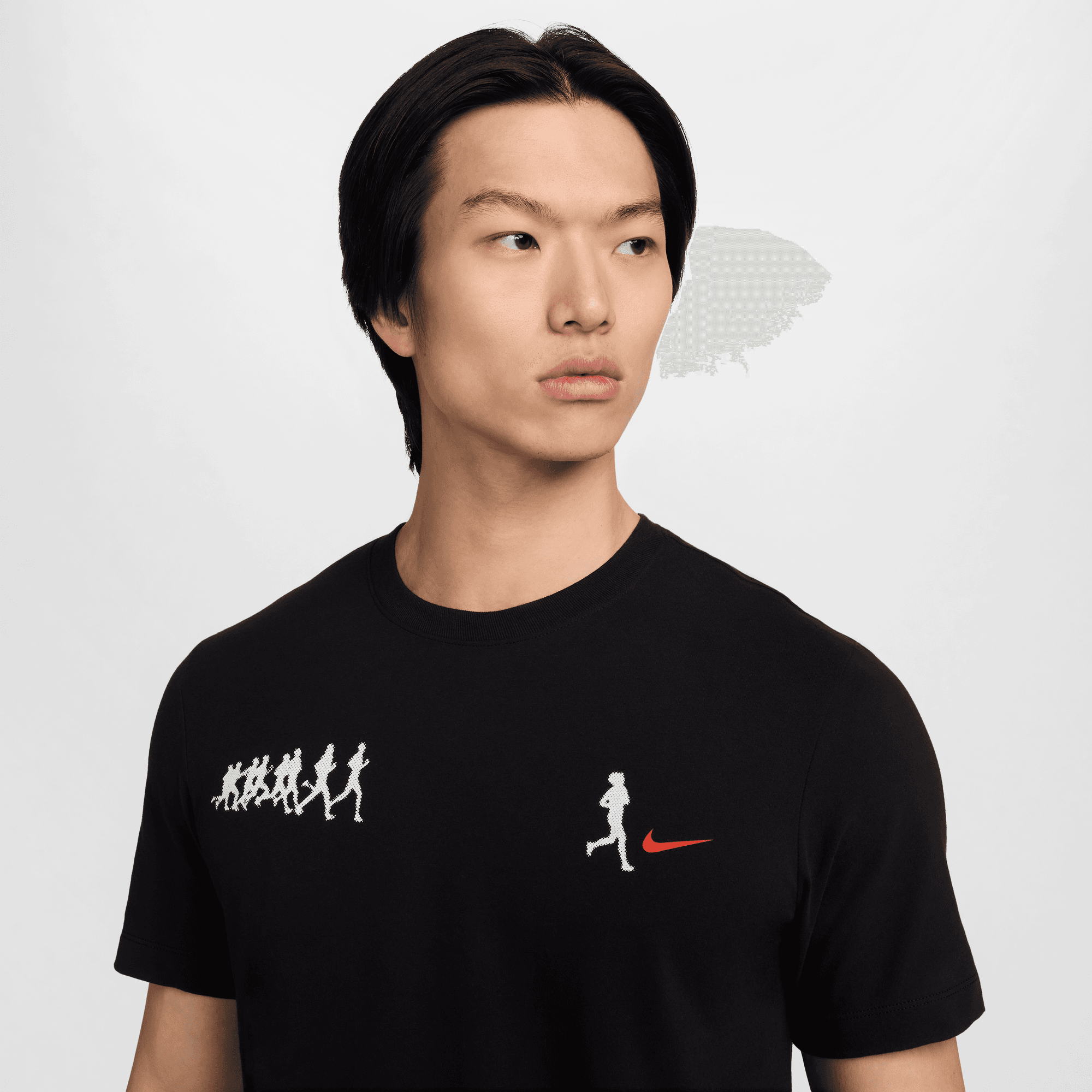 Men's Dri-FIT Running T-Shirt - Moisture Wicking Workout Shirt for Jogging & Gym - Black (010) | Perfect for Marathon Training & Outdoor Sports
