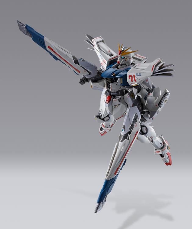 Bandai Metal Build Gundam F91 Formula 91 (Chronicle White Ver.) Exclusive Collectible Action Figure - Perfect for Anime Fans, Model Collectors & Display Showcase