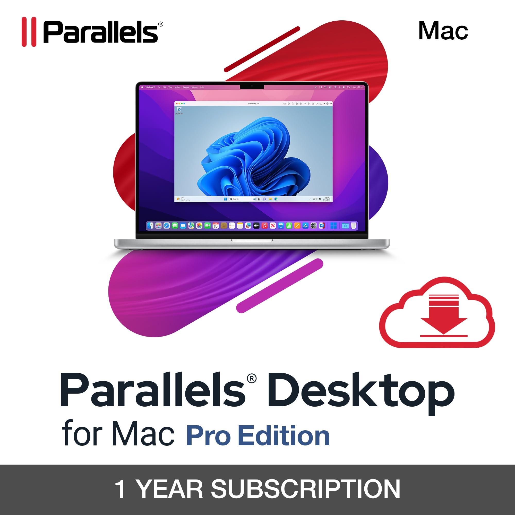 Parallels Desktop 20 for Mac Pro Edition - Run Windows on Mac Virtual Machine Software | Microsoft Authorized | 1 Year Subscription [Mac Download] | Perfect for Developers, Designers & Business Professionals