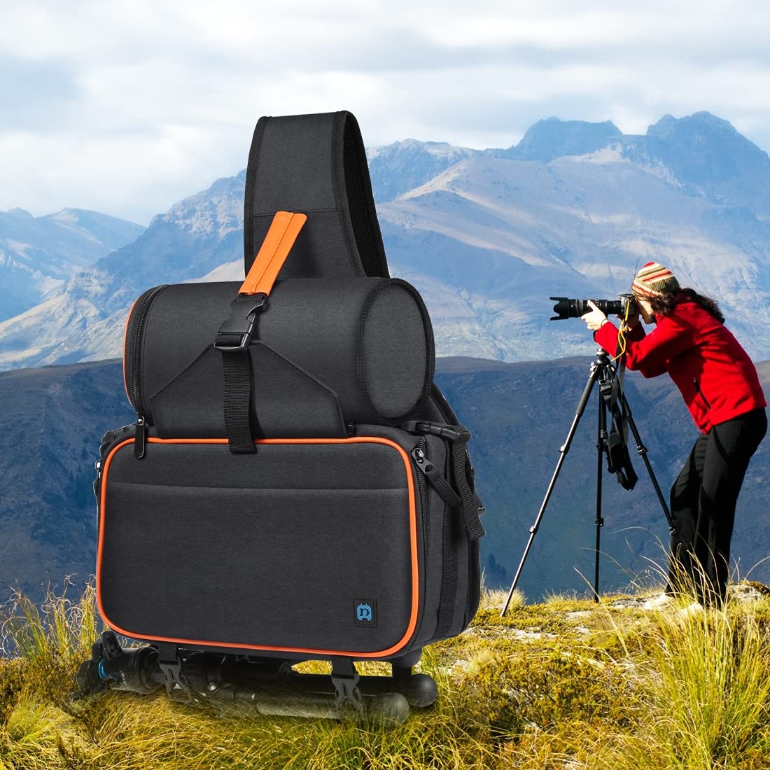 Waterproof DSLR Camera Backpack for Sony Canon Nikon - PULUZ Professional Camera Bag for Mirrorless SLR Cameras, Lenses & Tripod Accessories - Perfect for Travel, Hiking & Outdoor Photography