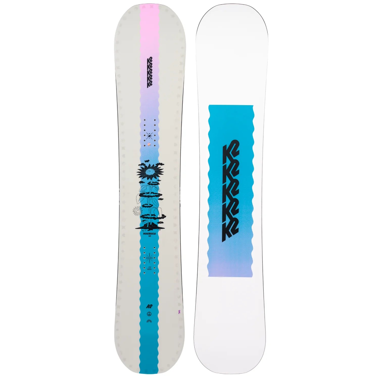 K2 Women's Dreamsicle Snowboard 2023 - All-Mountain Freestyle Snowboard for Women | Perfect for Park, Powder & Groomed Runs