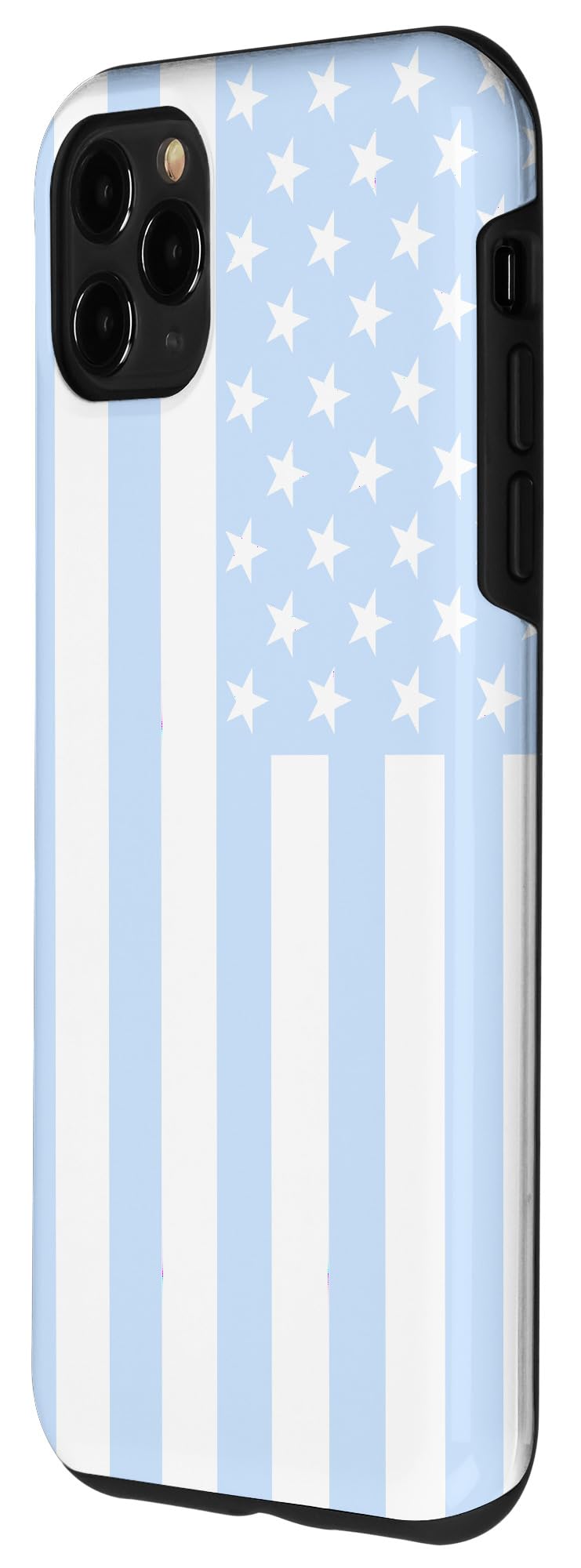 iPhone 11 Pro Max Case - Patriotic Baby Blue with USA Flag Design - Perfect for 4th of July Celebrations, Independence Day & American Pride | Shockproof & Slim Protective Cover