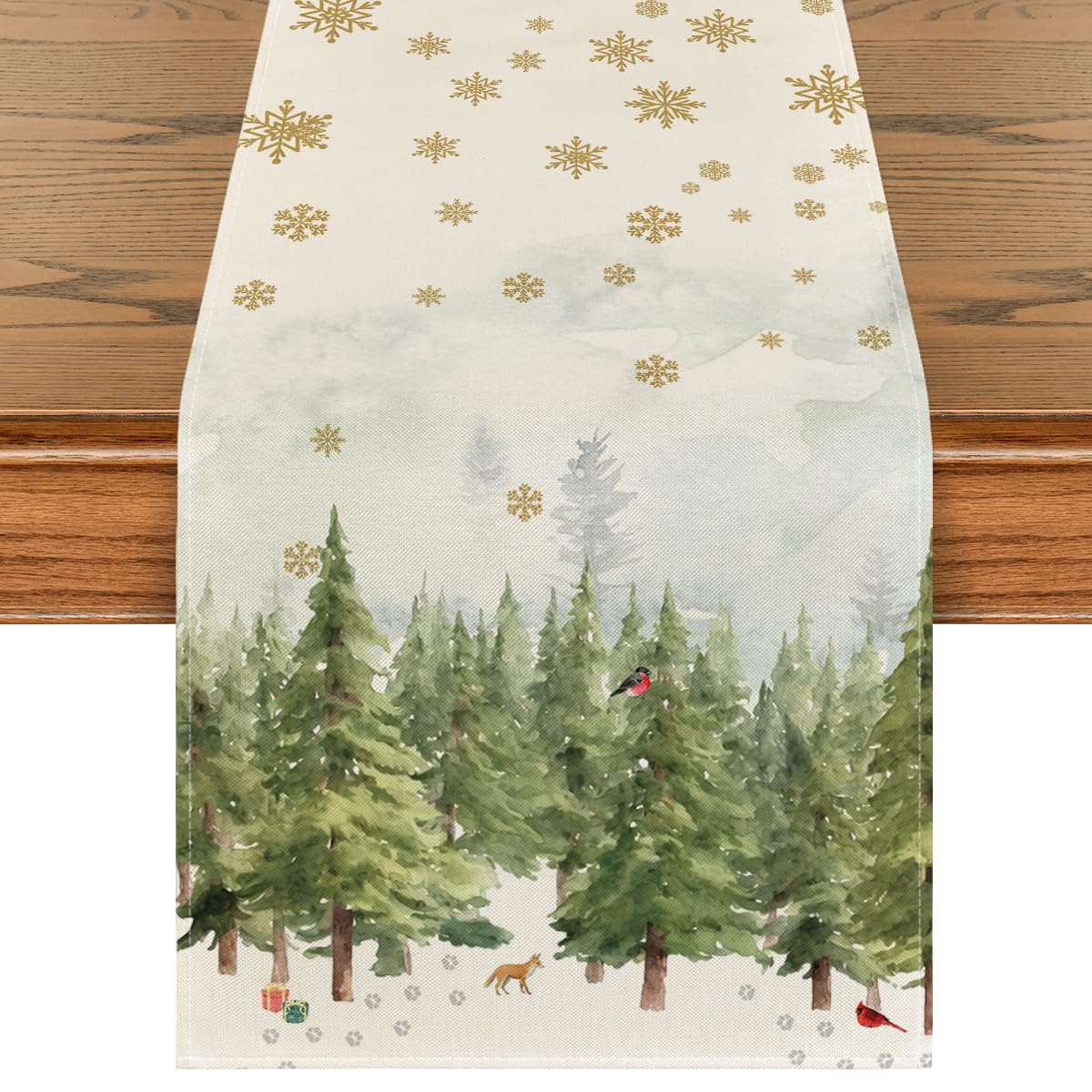 Artoid Mode Christmas Snowflake Table Runner - 13x120 Inch Holiday Dining Decor for Kitchen, Home & Outdoor Parties | Perfect for Festive Gatherings & Seasonal Celebrations