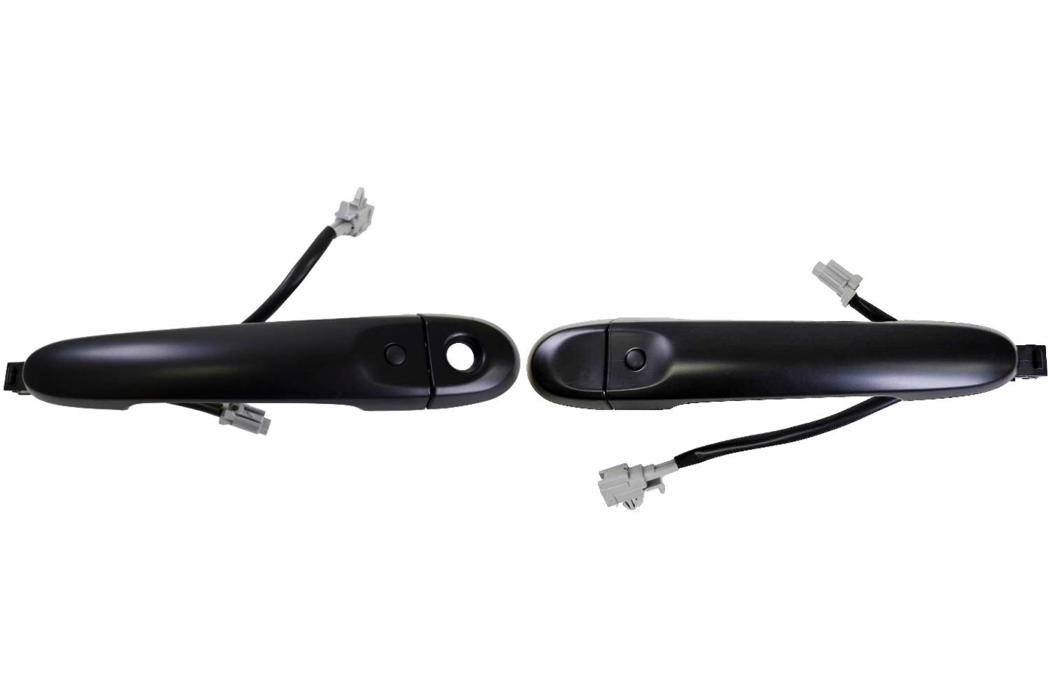 PT Auto Warehouse NI-3141P-FPK - Primed Black Exterior Door Handle with Power Open System - Front Left/Right Pair Replacement for Smooth Car Door Operation - Perfect for DIY Auto Repair & Vehicle Maintenance