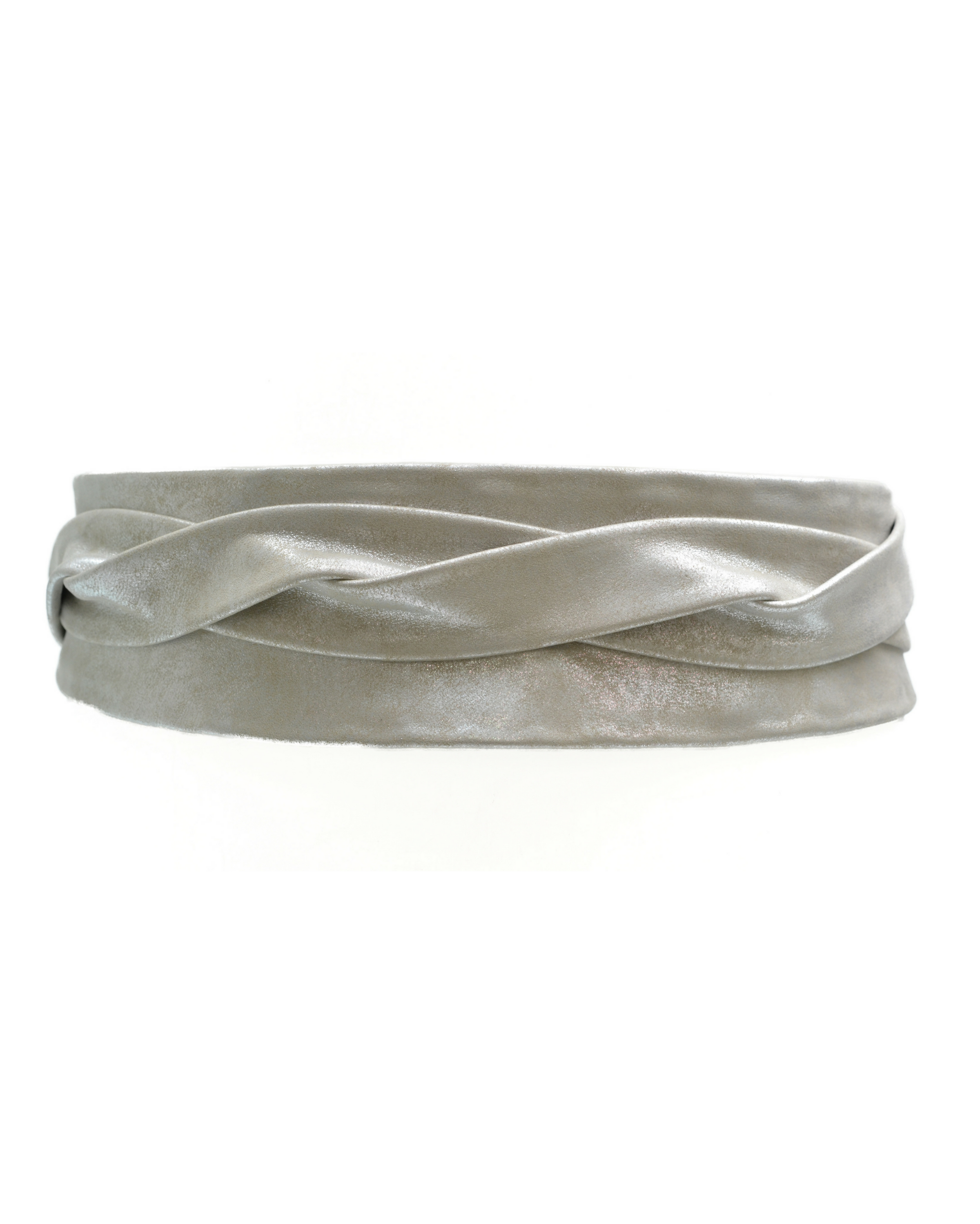 Genuine Leather Wrap Belt with Silver Buckle - Stylish & Adjustable Waist Belt for Women & Men - Perfect for Casual, Office & Evening Outfits
