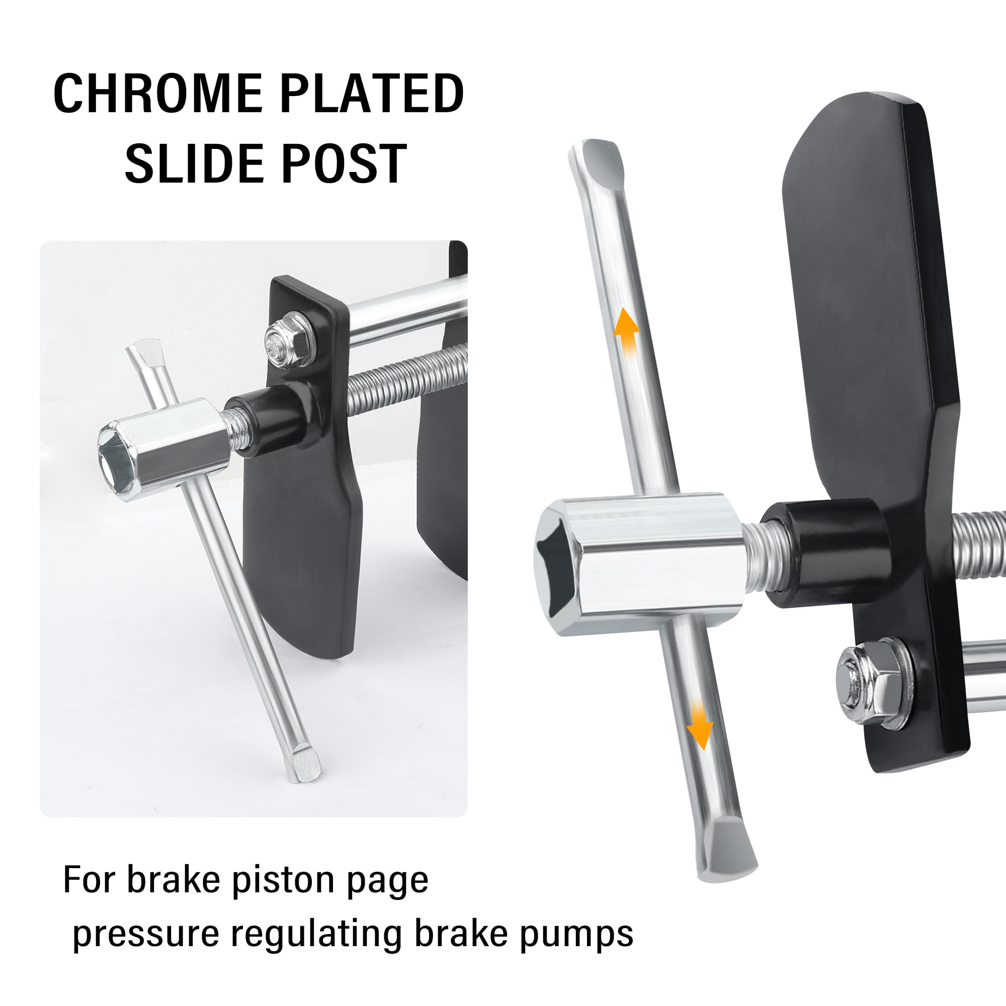 Carleef Heavy Duty Brake Caliper Compression Tool - Universal Disc Brake Pad Spreader & Piston Tool for Cars, Trucks, SUVs | Perfect for DIY Brake Repair & Maintenance at Home or Garage