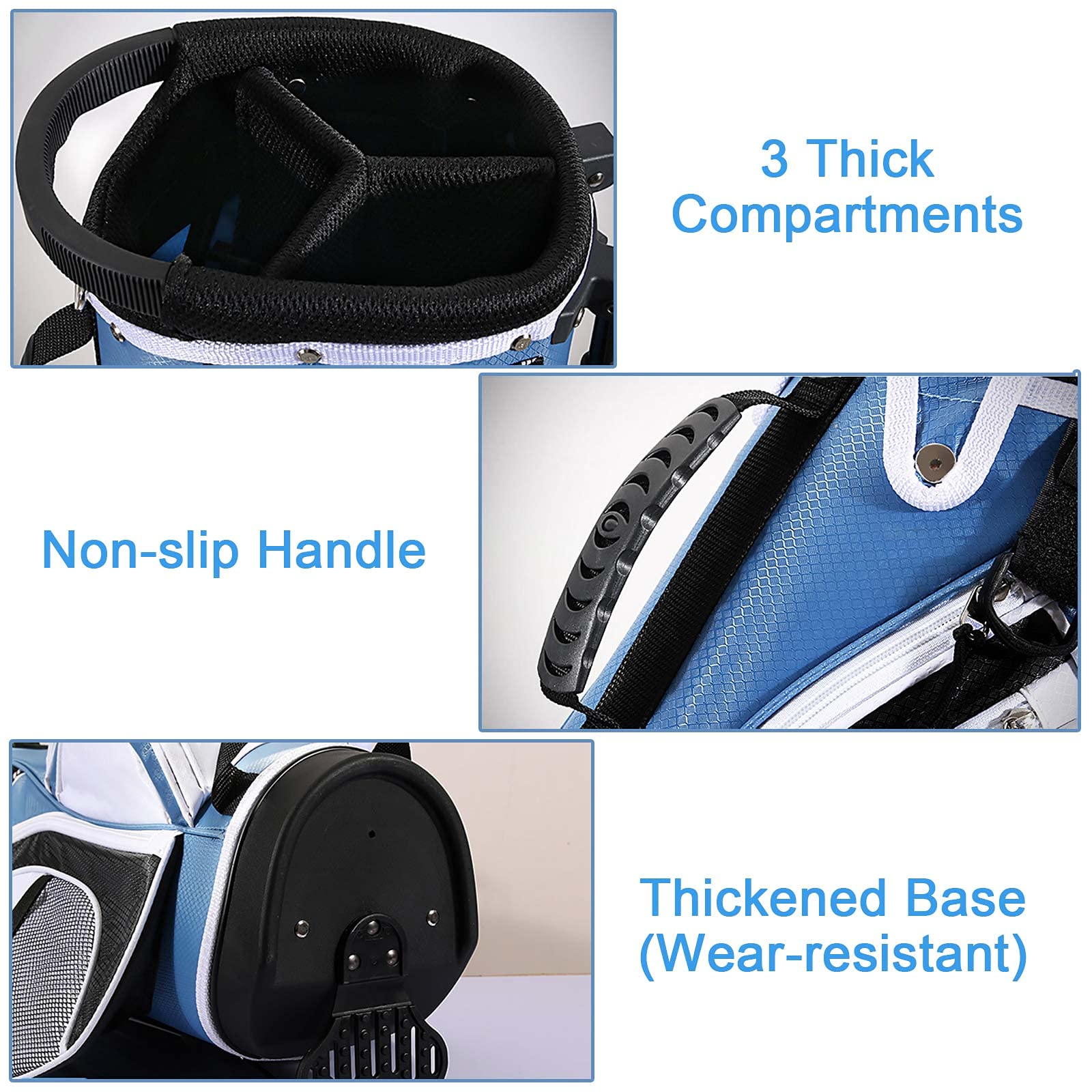 **Lightweight Golf Stand Bag with Dual Straps - Easy Carry Golf Club Bag for Kids & Adults - Perfect for Travel, Practice & Weekend Golf Games**