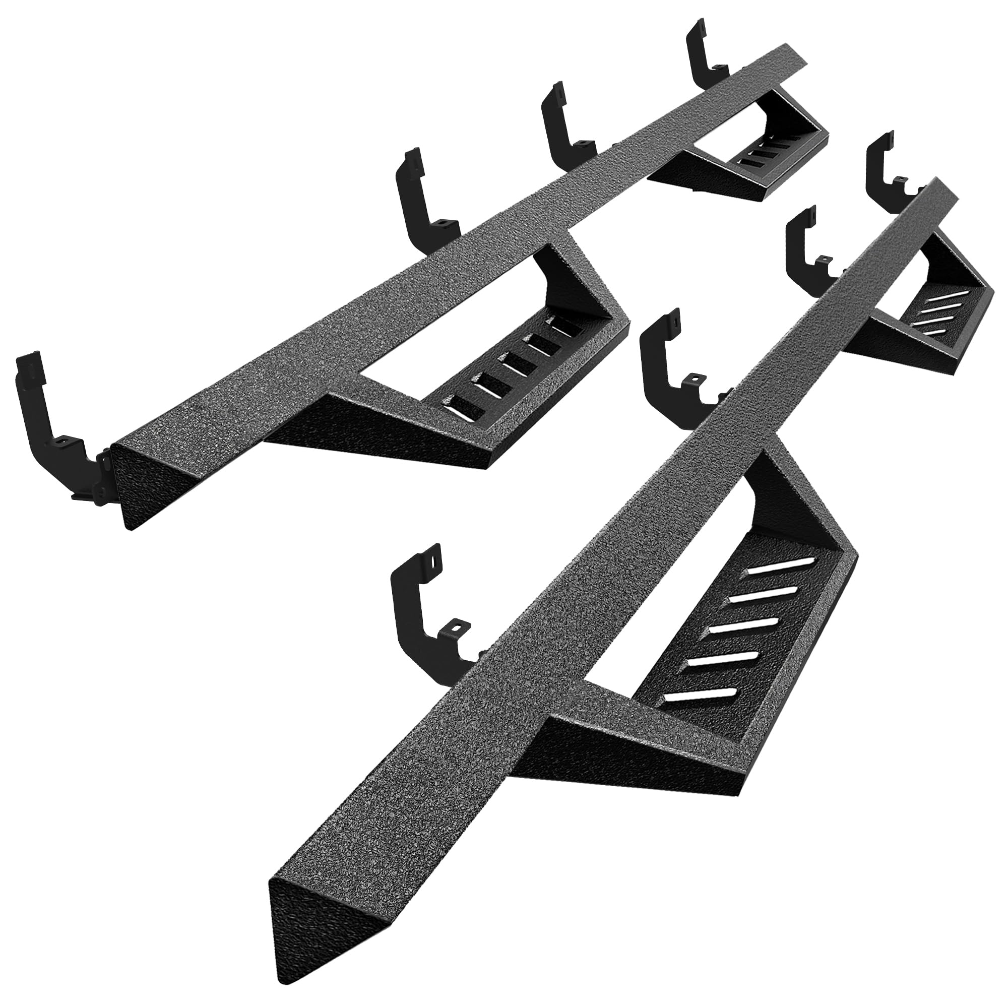 Tyger Auto LanderX Running Boards for 2019-2025 Chevy Silverado & GMC Sierra 1500/2500/3500HD (Excludes 2019 LD) | Double Cab Drop Step Nerf Bars | TG-LX3C82458 | Off-Road & Daily Driving Side Steps
