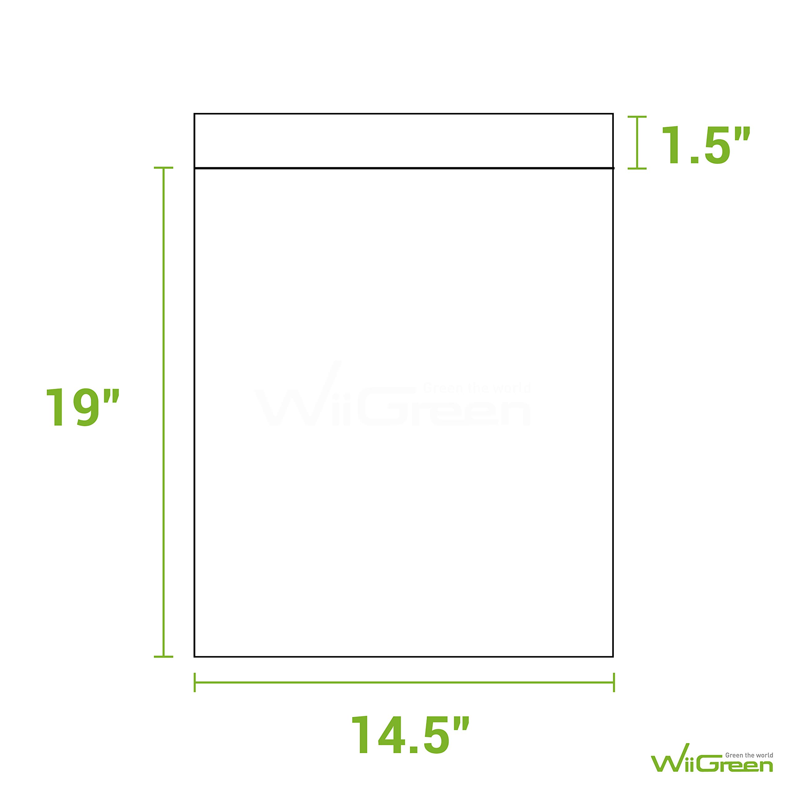 150 PCS 14.5x19 inch White Poly Mailers - Self Adhesive Waterproof Shipping Envelopes, Durable Tear-Proof Packaging Bags for Office, Industrial Postal & Ecommerce Shipping, Gift Mailing