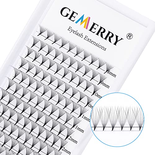 8D 0.07 Volume Premade Eyelash Extensions - Mixed Tray C Curl Handmade Fan Lashes for Professional Lash Artists (8-14mm Mix) - Perfect for Salon, Bridal & Special Occasion Makeup