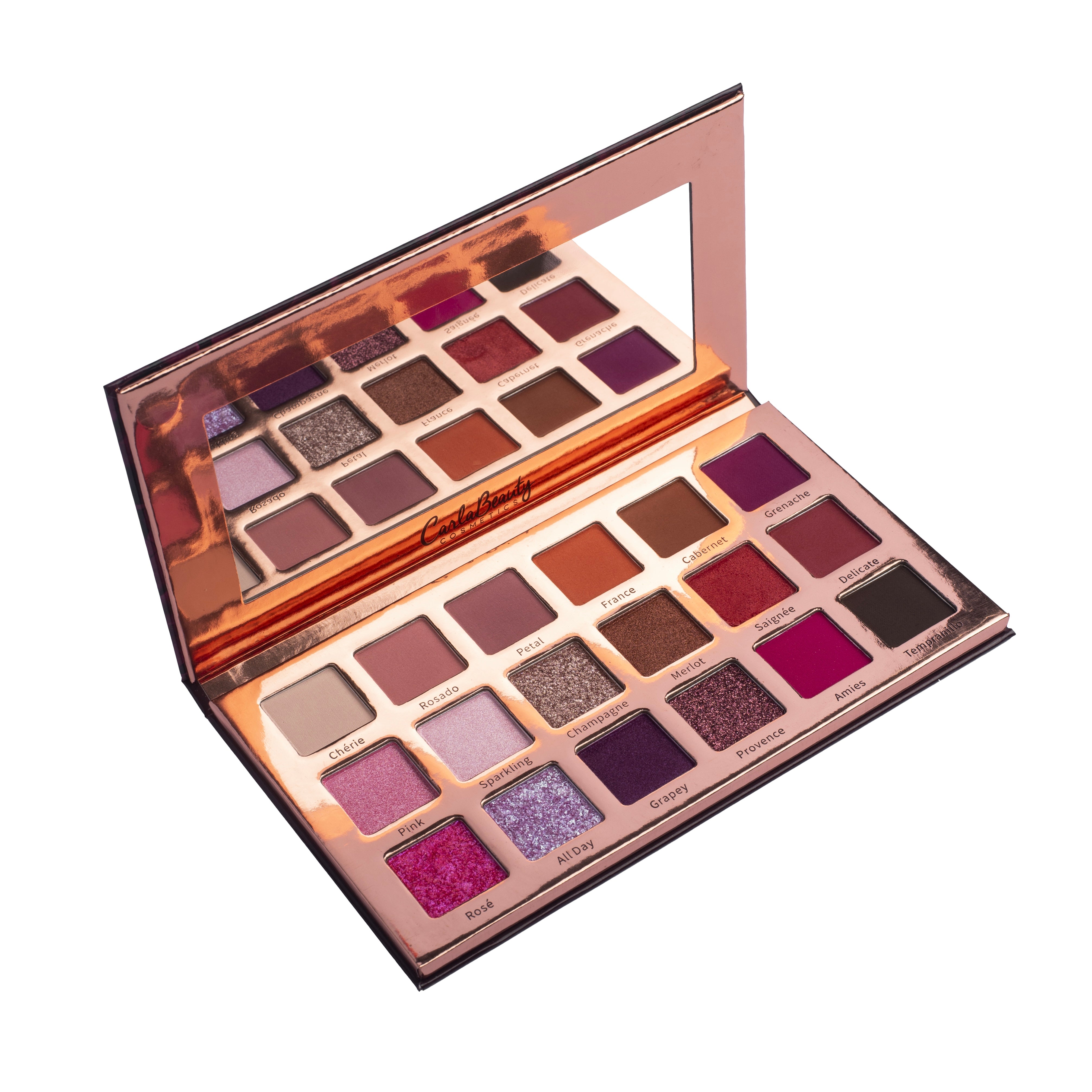 Rosé Eyeshadow Palette - 18 Shades Matte & Shimmer, Vegan & Cruelty-Free Makeup for Everyday & Party Looks | Perfect for Bridal, Prom & Date Night
