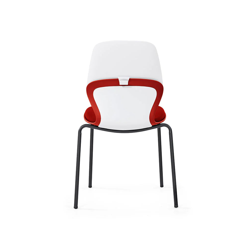 KALEIDO 4 Leg Steel Chair - Heavy Duty Metal Dining Chair for Kitchen, Restaurant, Office & Outdoor Use