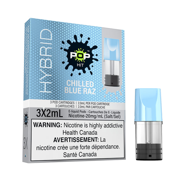 Chilled Blue Razz POP - Refreshing Blue Raspberry Flavored Candy - Perfect for Parties, Movie Nights & On-the-Go Snacking