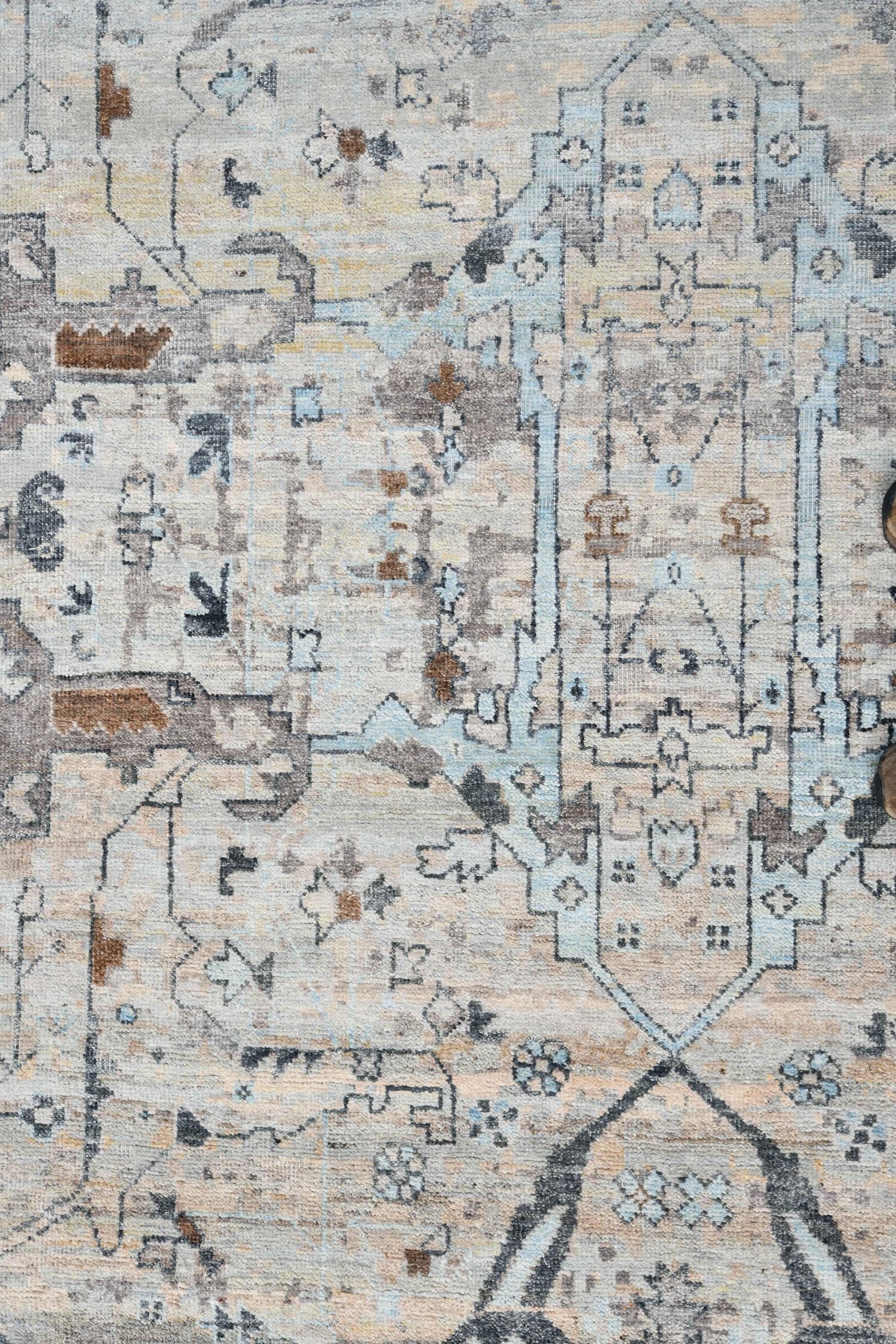 Handwoven Arabesque Transitional Area Rug J76329 - Perfect for Living Room, Bedroom & Home Decor