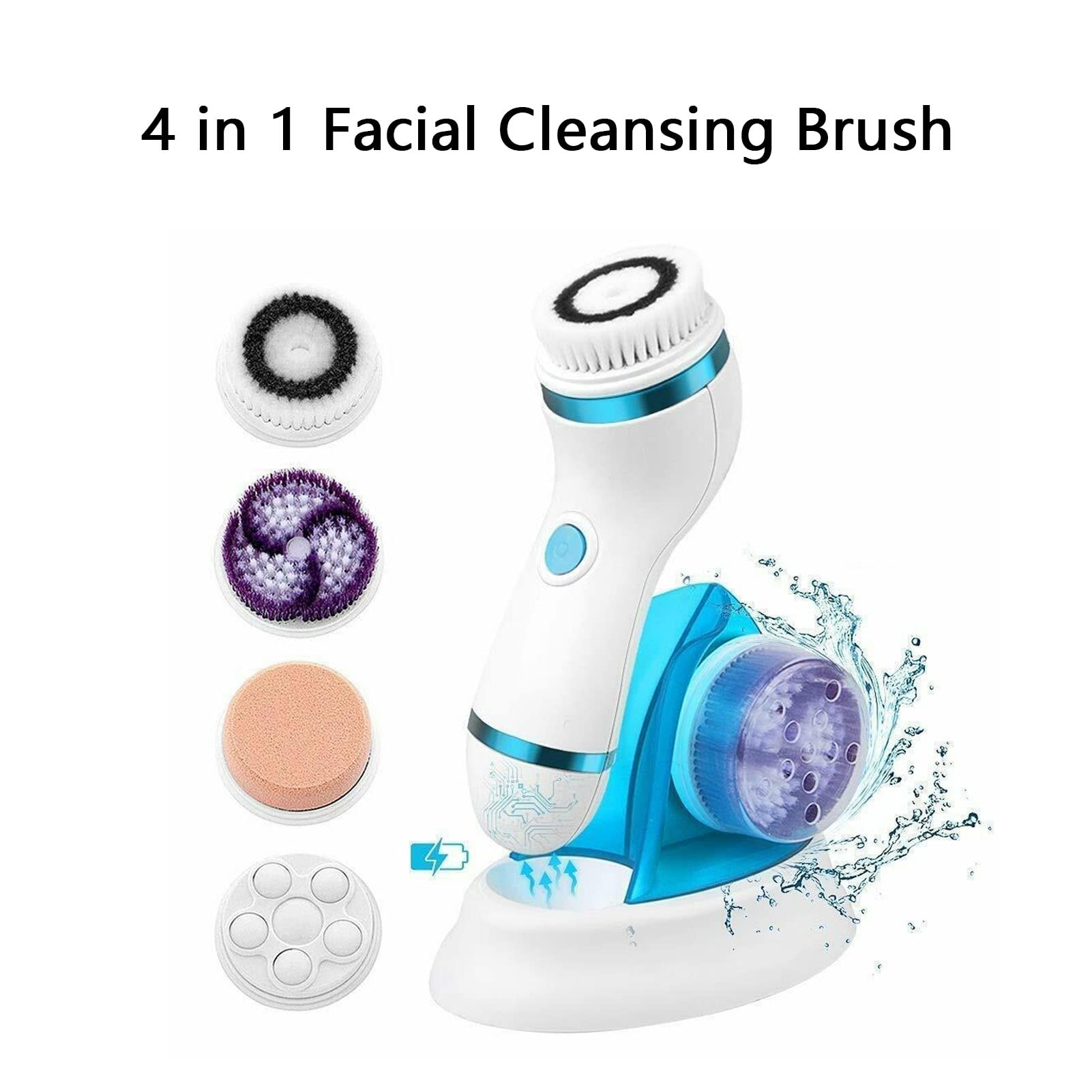 Electric Facial Cleansing Brush for Women - Deep Pore Cleanse & Massage with High Speed Mode, Perfect for Spa & Skincare Routine at Home