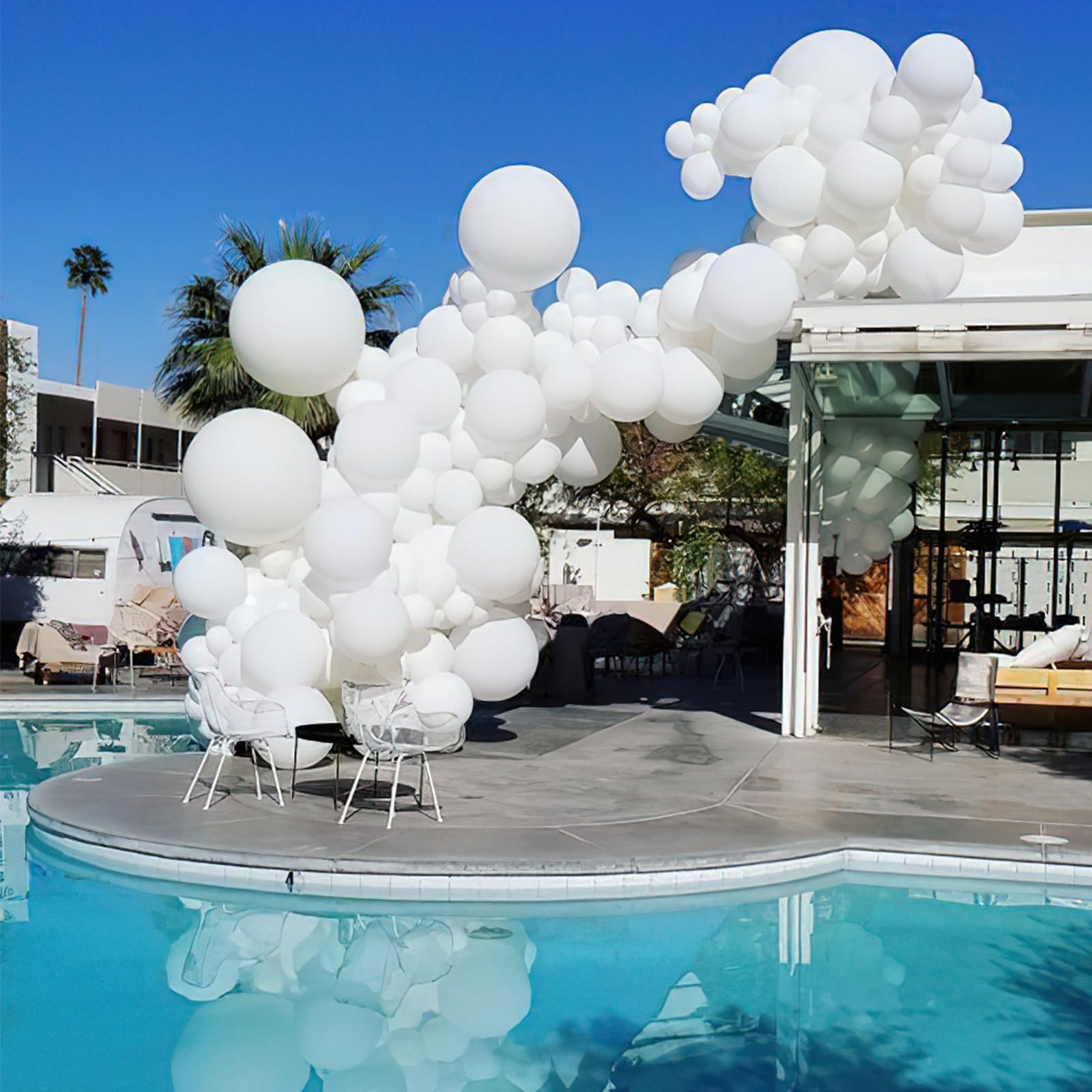 50 Pack 12 Inch Matte White Balloons for Party Decor - Wedding, Baby Shower & Balloon Garland/Arch - Premium Quality Neutral Party Supplies (White-Y13) | Perfect for Birthday Celebrations, Bridal Showers & Home Decorations