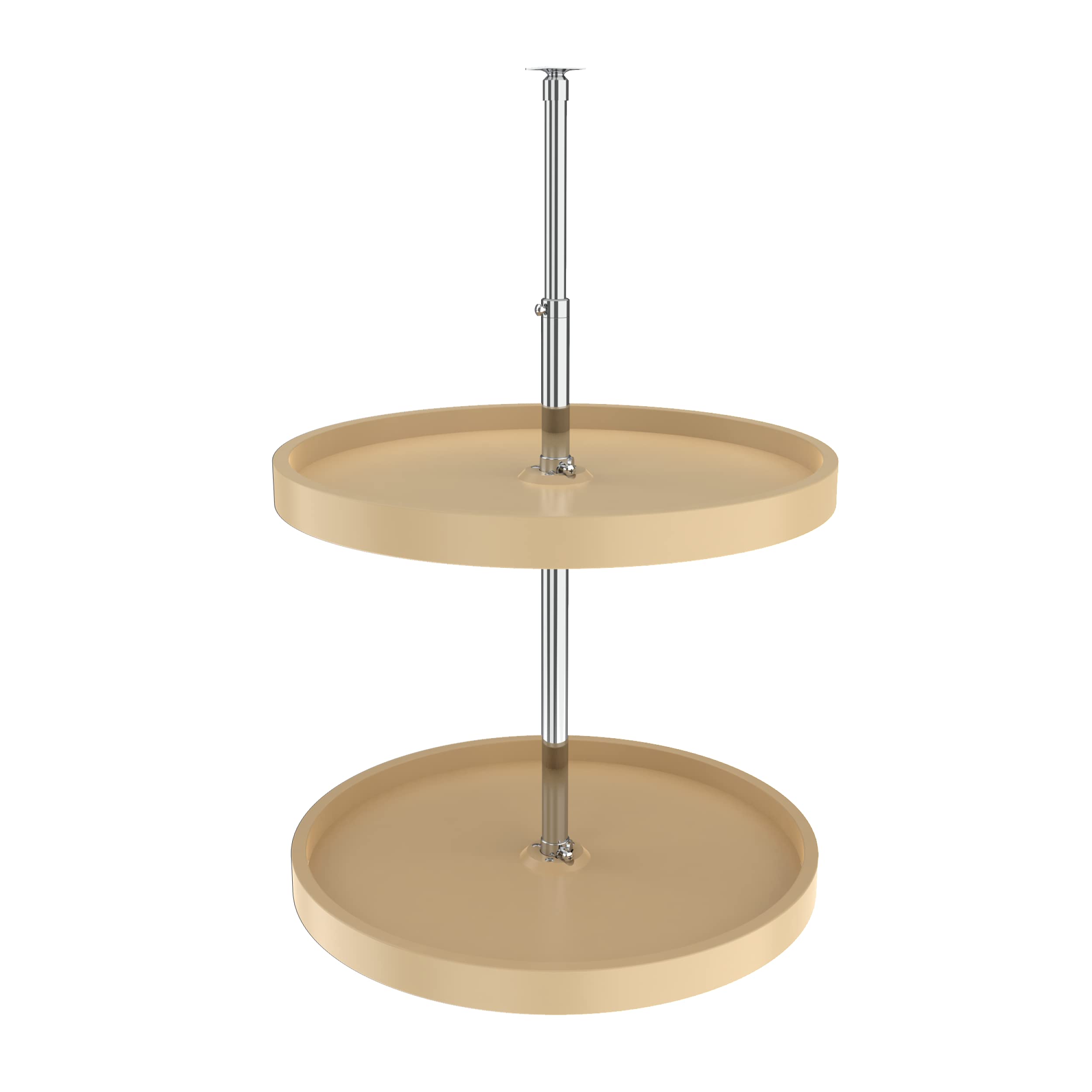 REV-A-SHELF Polymer Full-Circle 2-Shelf Lazy Susan for Corner Wall Cabinets - Space Saving Kitchen Organizer for Spices, Canned Goods & Pantry Items