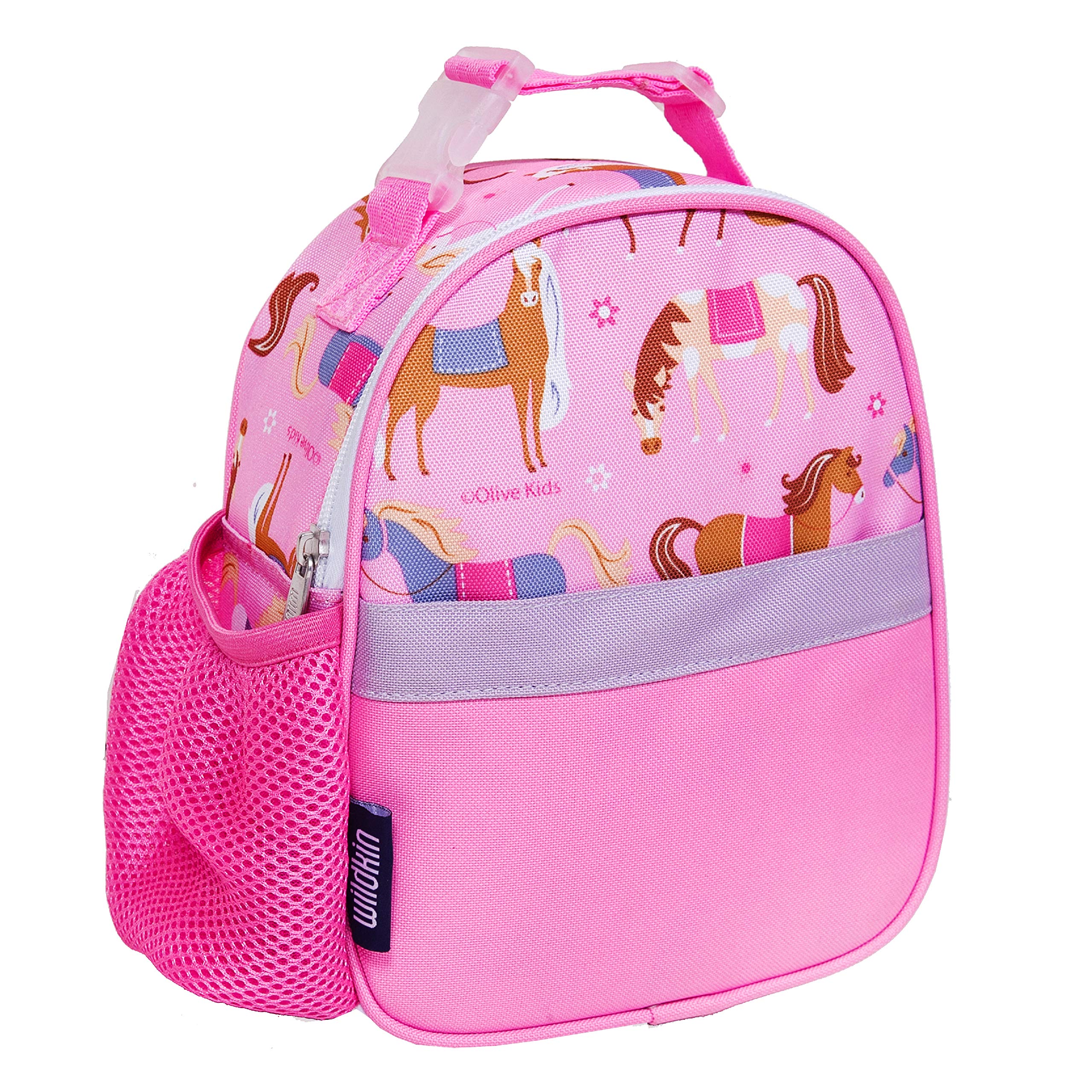 Wildkin Insulated Kids Lunch Box with Clip - Perfect for School, Travel & Snacks - Horse Design - Ideal for Picnics, Daycare & Outdoor Adventures