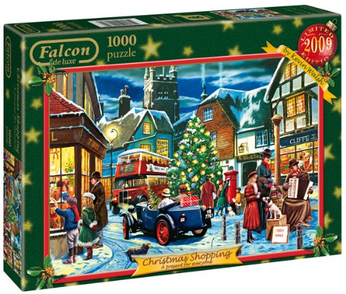 Jumbo Christmas Shopping 2009 Limited Edition 1000-Piece Puzzle - Holiday Family Fun & Festive Decor