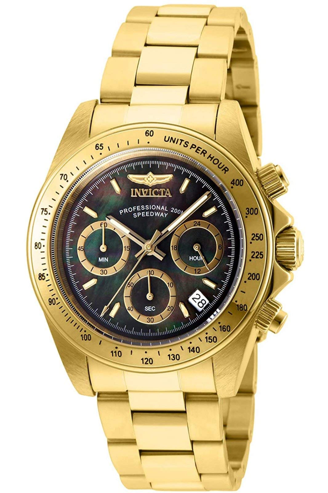 Invicta Speedway Chronograph Men's Watch 28670 - Stainless Steel Analog Chronograph Watch with Date Display, Water Resistant for Sports, Business & Casual Wear