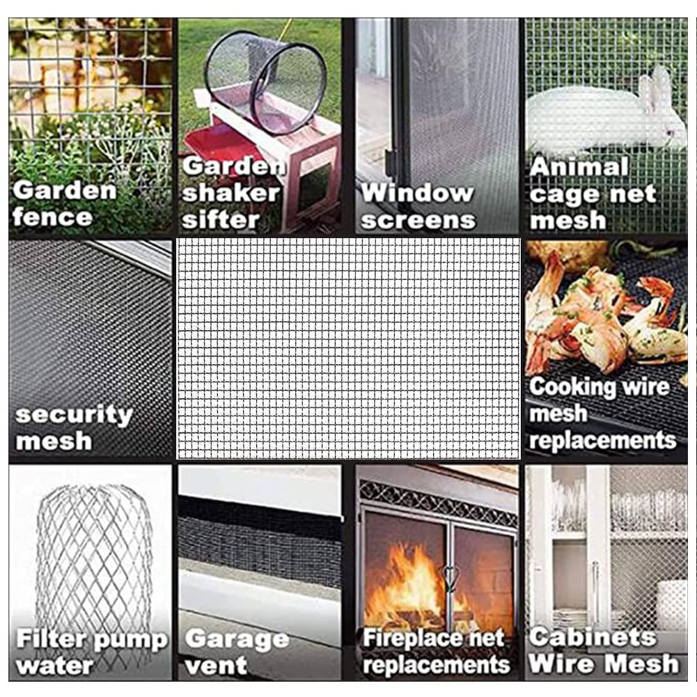 XXIOJUN 304 Stainless Steel Welded Wire Fencing - 1/2 Inch Mesh Hardware Cloth for Garden, Chicken Coop, Animal Enclosure & DIY Projects (Silver, 1x10m) | Durable Metal Mesh for Vegetable Protection, Poultry Fencing & Home Improvement