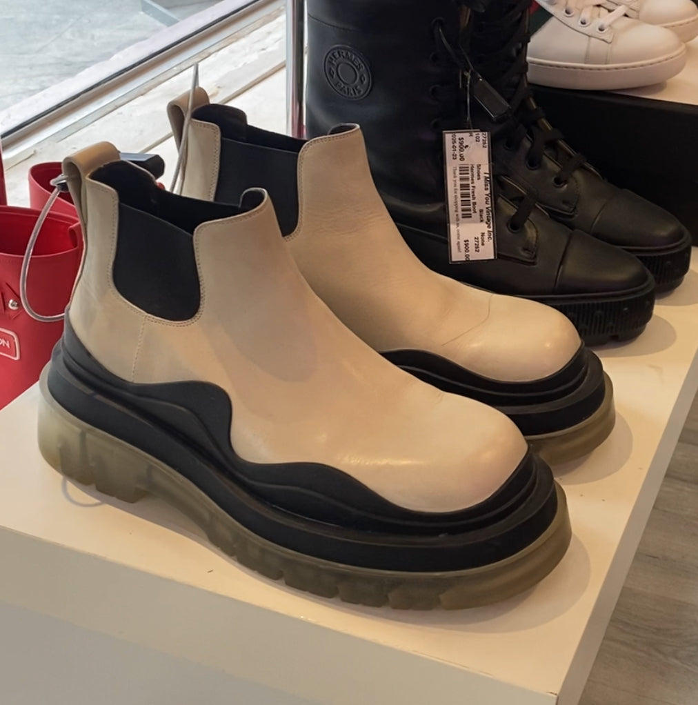 Bottega Lugg Ankle Boots for Women - Stylish Leather Chelsea Boots with Side Zipper - Perfect for Fall, Winter & Office Wear
