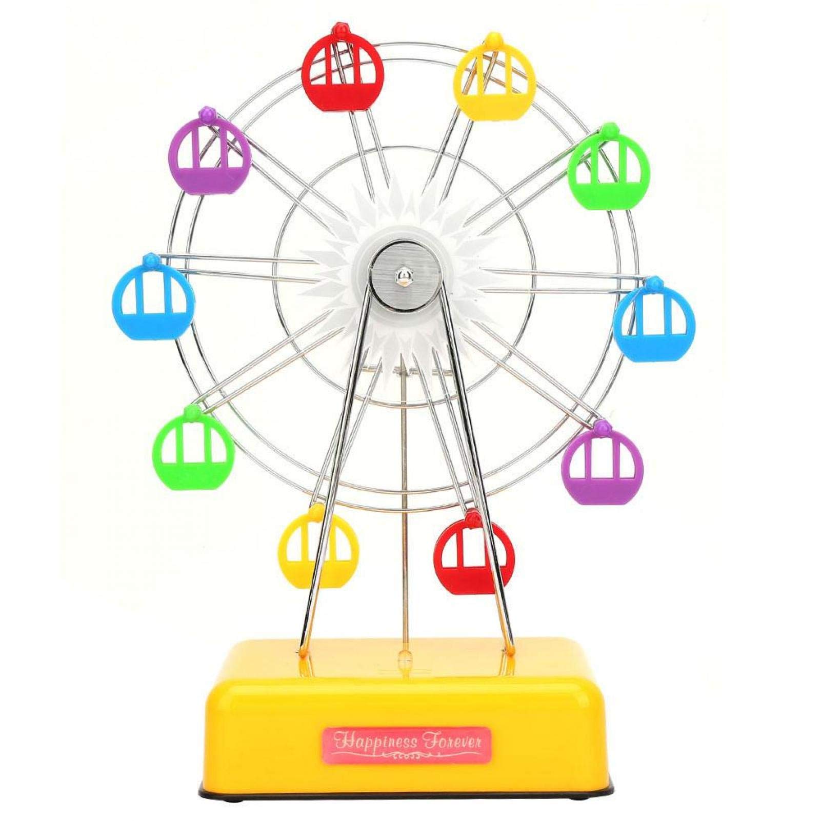 Portable Durable Plastic Music Box - Yellow Gift for Friends | Perfect for Birthday Presents, Anniversary Gifts & Home Decor
