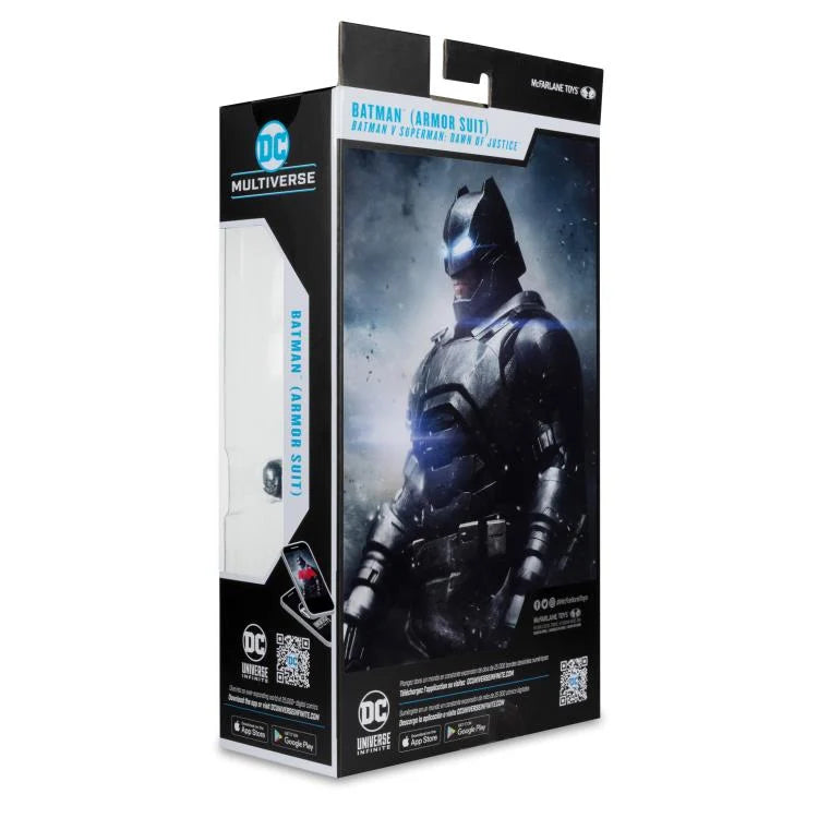 Batman Armor Suit Action Figure - Batman v Superman Dawn of Justice DC Multiverse Collectible Toy for Display & Play