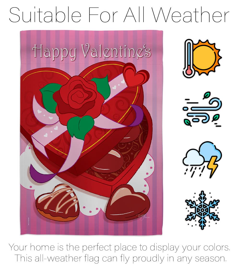 Breeze Decor Spring Valentines House Flag Set - 28
