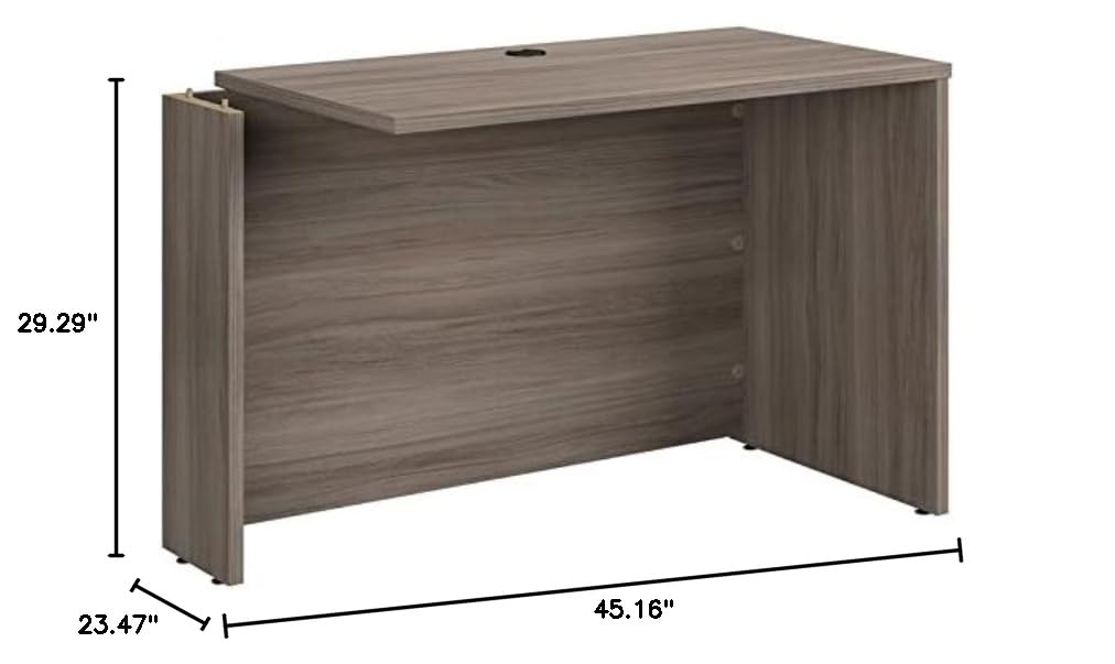 UrbanPro Contemporary Engineered Wood Adjustable L-Shaped Desk with Right/Left Return in Brown Finish - Perfect for Home Office, Study Room & Workspace Organization