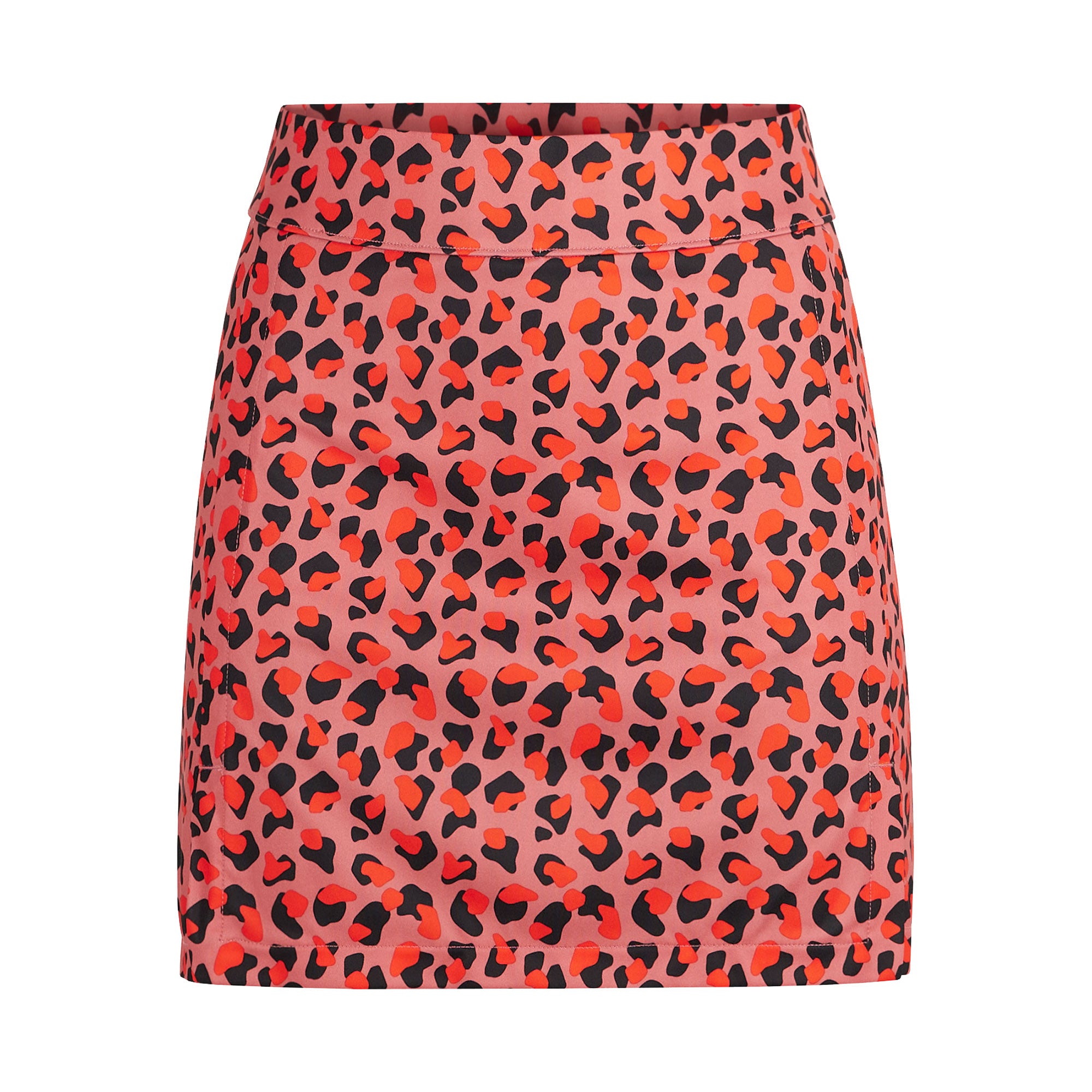 J. Lindeberg Amelie Mid Printed Women's Golf Skirt with Shorts - Stylish & Comfortable for Golf, Tennis & Casual Wear
