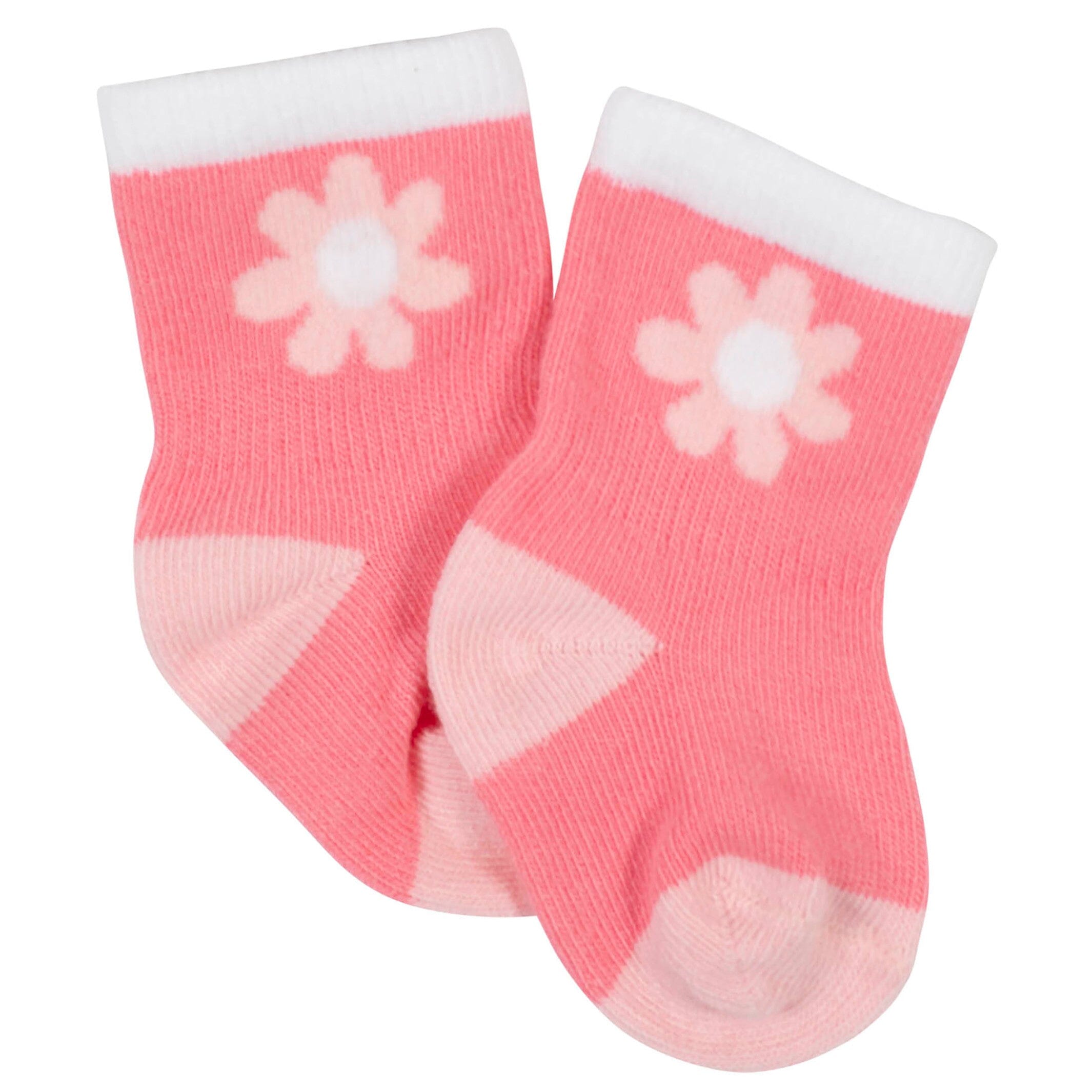 12 Pack Baby Girls' Non-Slip Floral & Fairy Tale Socks - Wiggle Proof™ Design for Toddlers - Perfect for Playtime, Daycare & Special Occasions