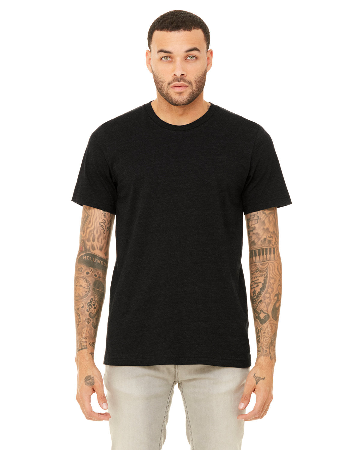 Bella + Canvas 3001CVC Unisex Heather CVC Crew Neck T-Shirt - Soft Cotton Blend Tee for Men & Women - Perfect for Casual Wear, Screen Printing & Everyday Comfort