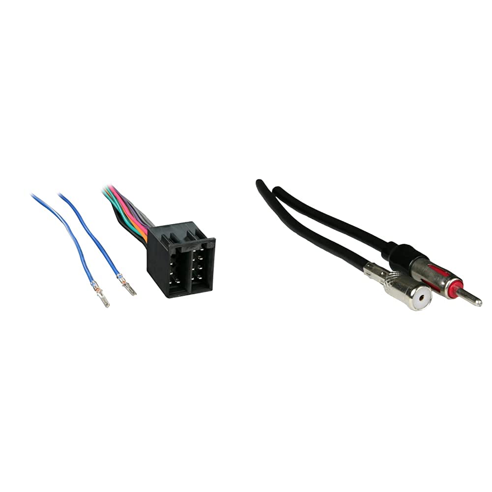 Metra 70-1784 Radio Wiring Harness for Audi 88-99 & Volkswagen 80-Up | 40-VW10 Antenna Adapter for 1988-Up Audi BMW Mercedes Smart | Car Stereo Installation Kit for Aftermarket Radio Upgrade