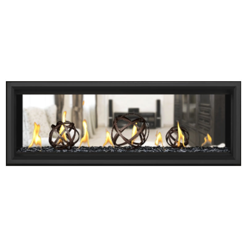 Napoleon Vector 50 See-Through Linear Direct Vent Gas Fireplace LV50N2 - Modern Heating Solution for Living Rooms & Patios
