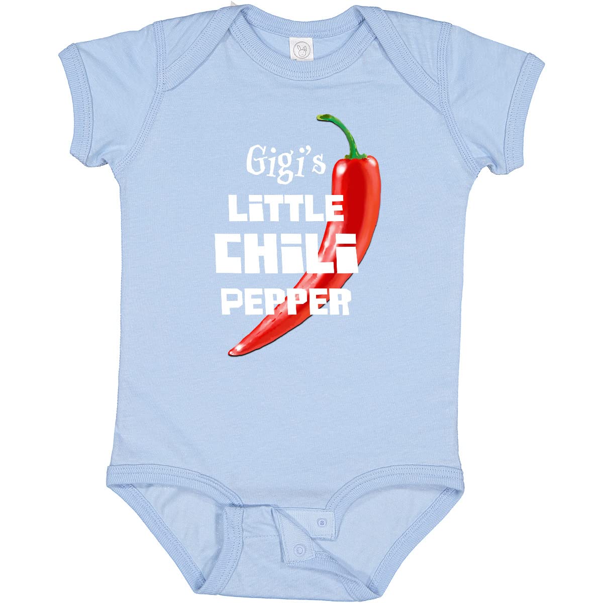 Inktastic Gigi's Little Chili Pepper Baby Bodysuit - Cute Infant Onesie for Boys & Girls | Soft Cotton Baby Romper for Everyday Wear, Photo Shoots & Special Occasions
