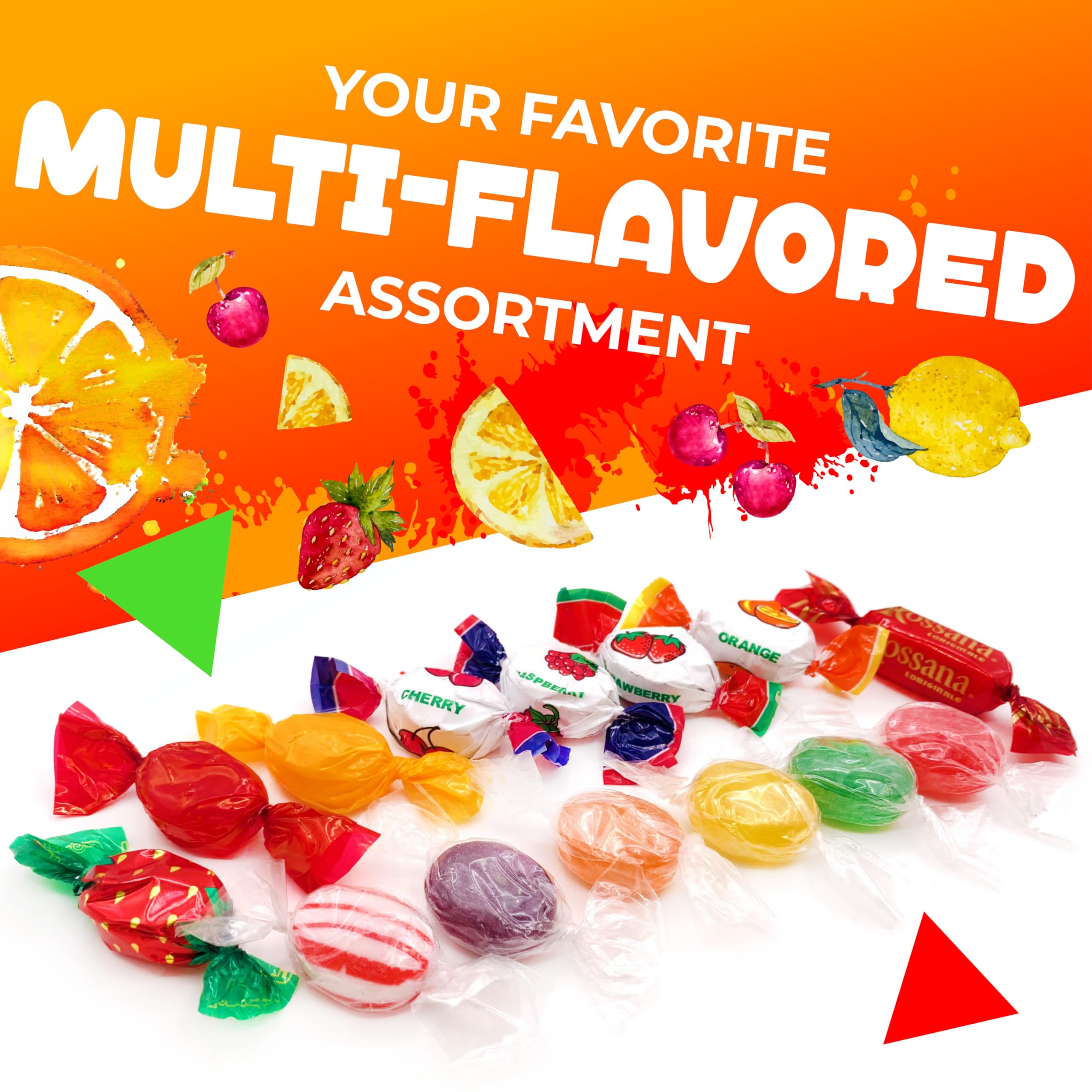 Hard Candy Office Assortment - 3 Pound Bulk Bag (Approx. 230 Pieces) | Old-Fashioned Multi-Flavored Candy Mix for Office Snacks, Party Favors & Gift Baskets