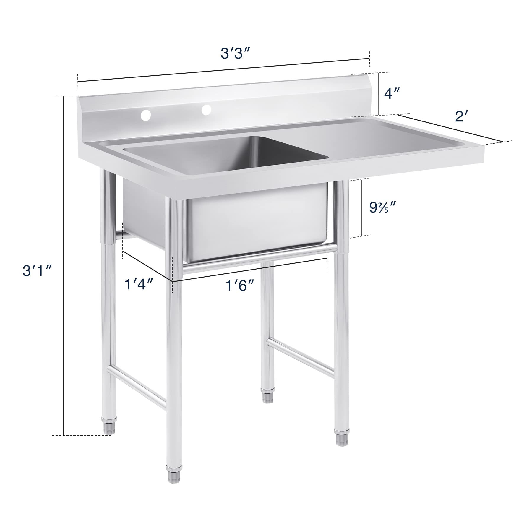 Stainless Steel Commercial Sink - 39