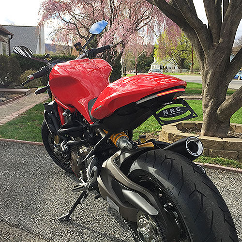 Ducati Monster 1200 Stealth Fender Eliminator Kit for 2014-2016 Models - Lightweight Tail Tidy for Improved Motorcycle Aesthetics & Rear Visibility - Perfect for Street Riding & Custom Bike Builds