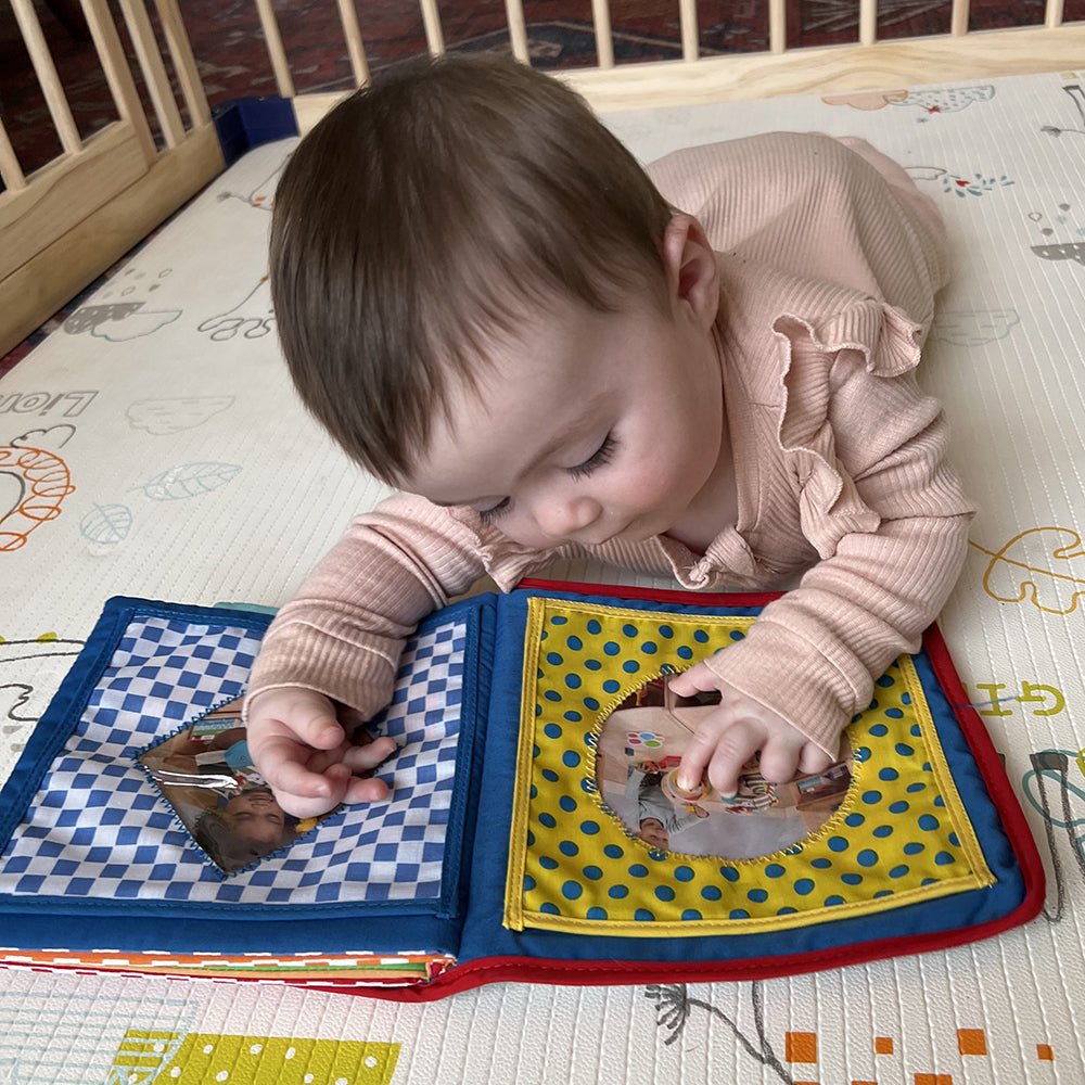 Baby's First Photo Album | Interactive Family & Friends Recognition Book with Mirror - Perfect for Newborn Milestones, Baby Shower Gifts & Memory Keeping